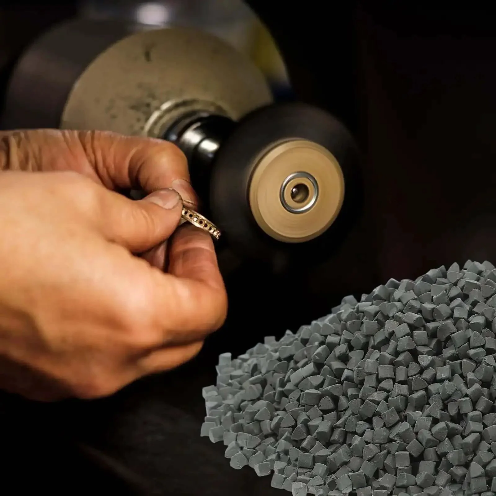 Triangle Polishing Abrasive Media 4mm 500g For Tumbling Machines Jewelry Buffing And Rock Tumbling Polishers Silicon Carbide Ceramic Polishing Filler For Industrial Finishing Pro Grade Heavy Duty - Image 7