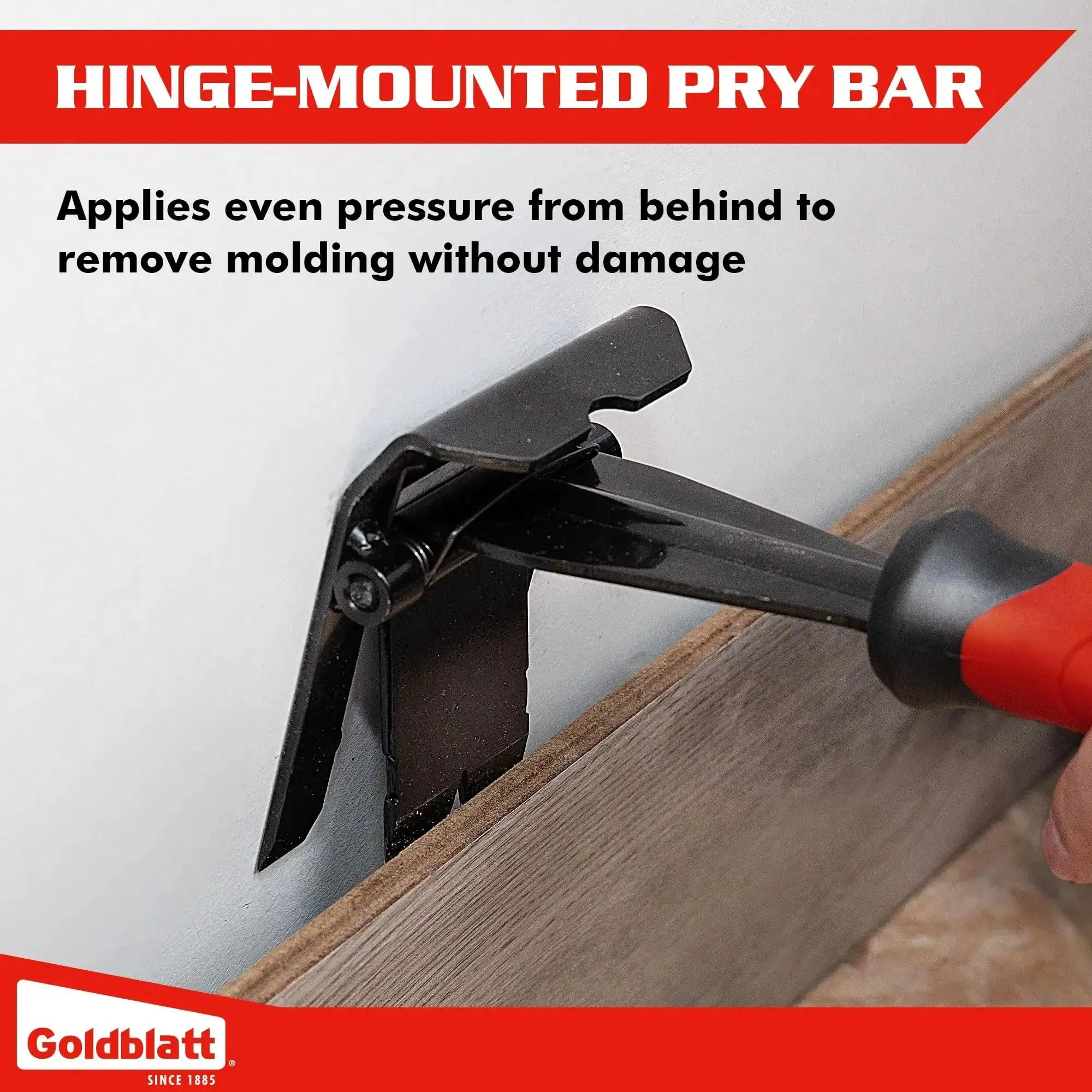 Trim Removal Tool For Baseboards Molding And Flooring No Damage Surface Protection Heavy Duty Pry Bar Multi Tool For Carpet Tack Strips Siding And More No Mess Easy Install For Home Upgrades And DIY Renovations With Precision Safe Removal - Image 5