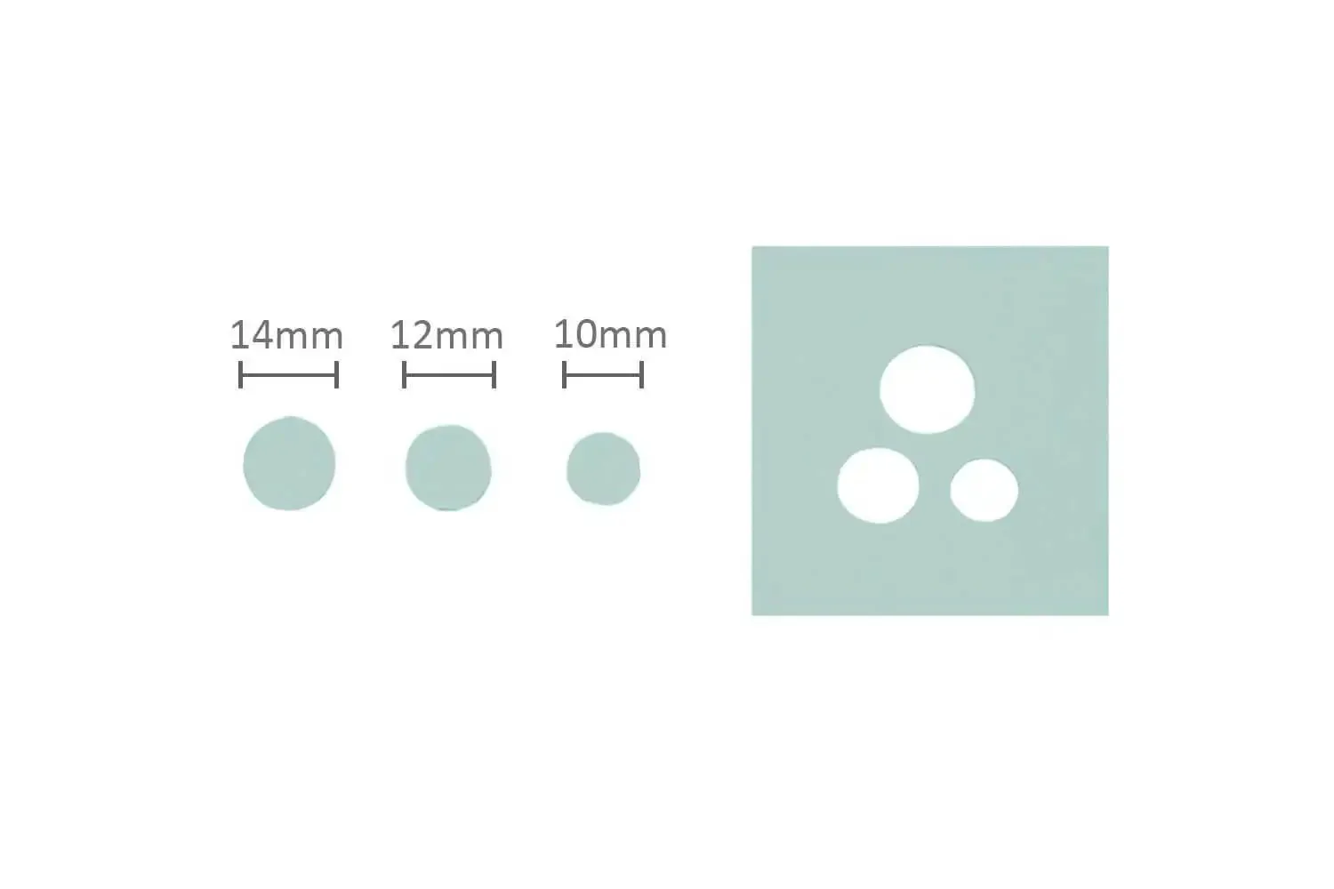 Triple Circle Lever Action Craft Punch For Paper Crafting And Scrapbooking, 10mm 12mm 14mm Confetti Hole Punch, Punches Three Circles At Once, Compact, Easy-Release DIY Tool For Cards, Journals, And Decor - Image 3