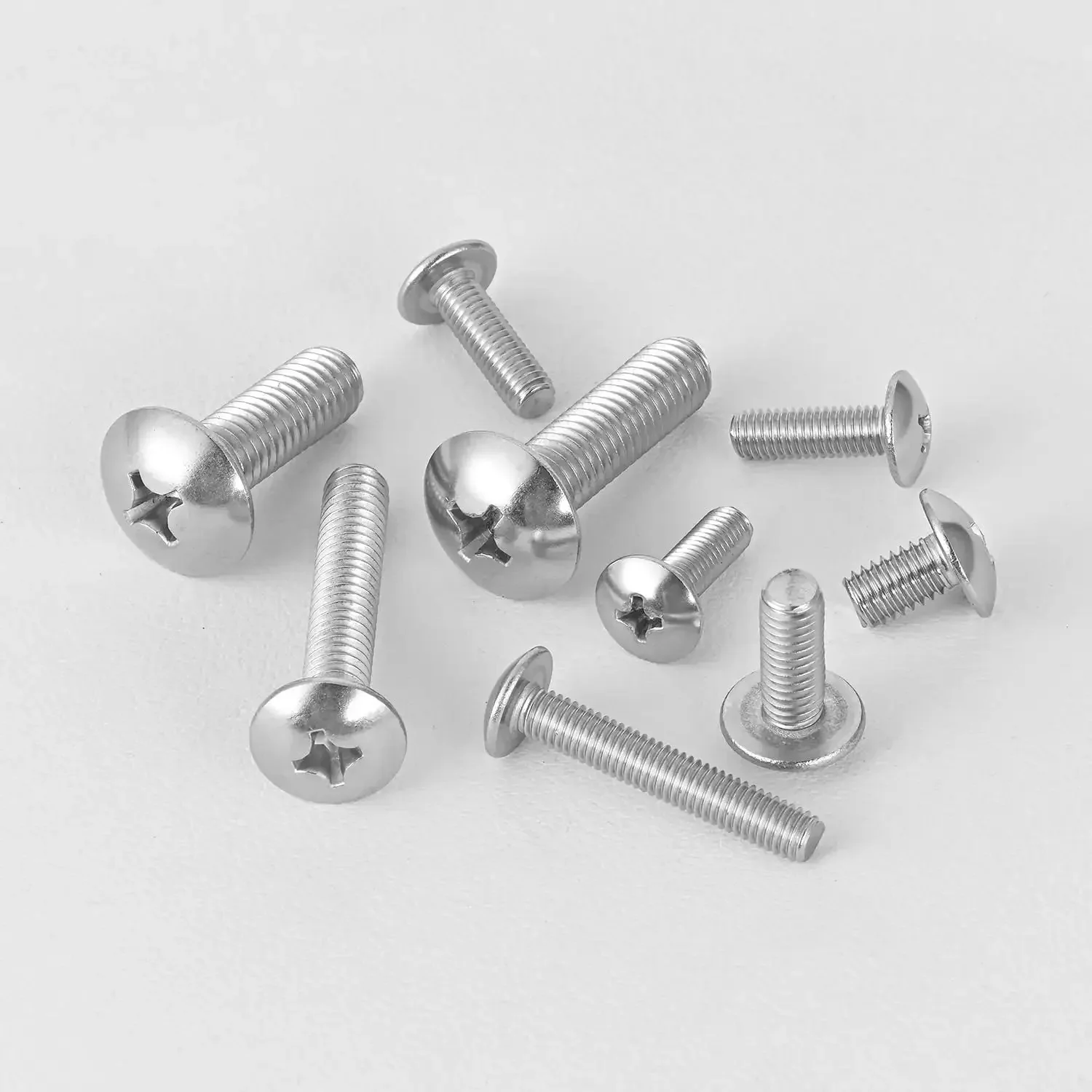 Truss Head Phillips Drive Machine Screws M4 X 10mm 50 Pack Fully Threaded Metric Bolts 304 Stainless Steel 18 8 Bright Finish Built To Last And Rust Resistant For Home Workshop Projects - Image 2