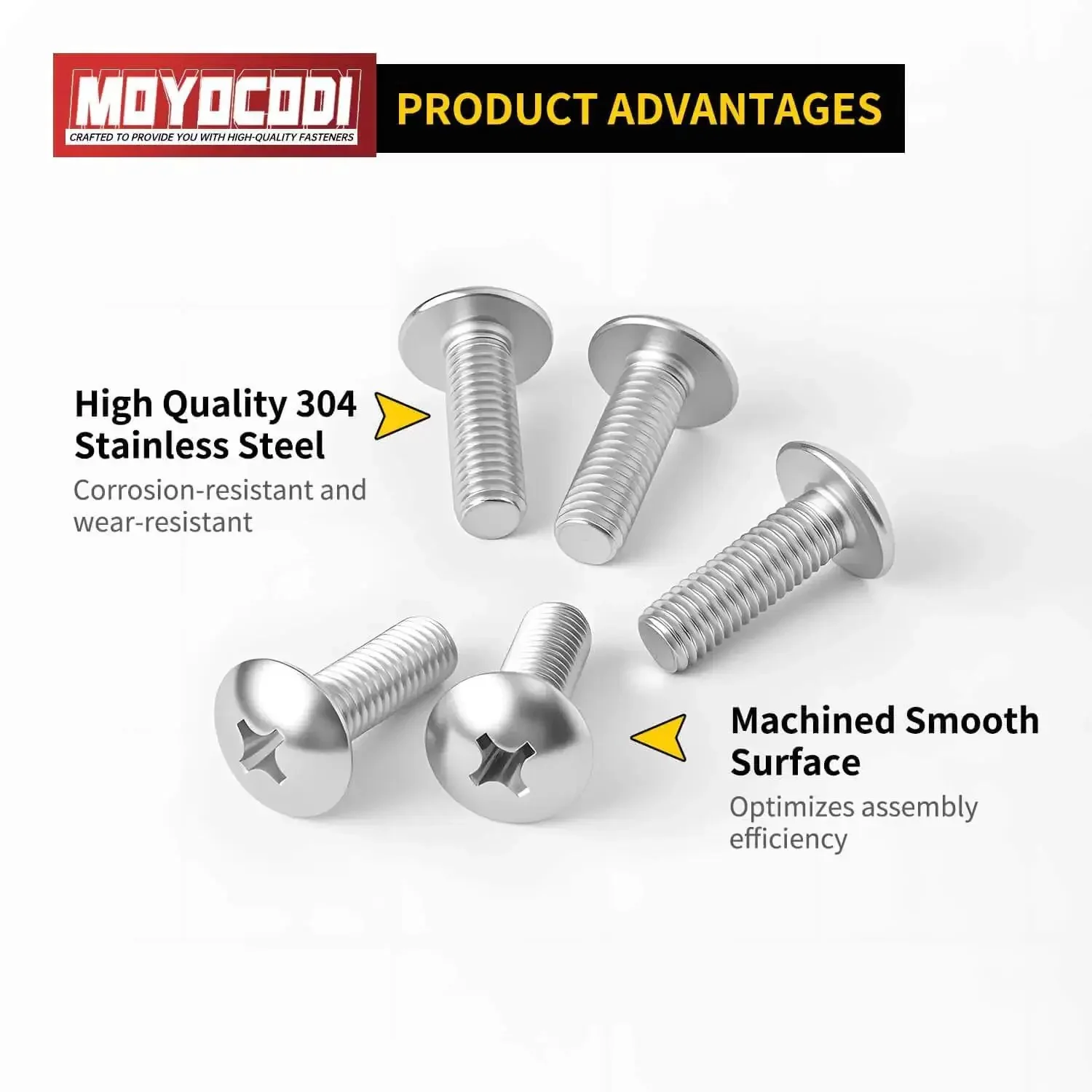 Truss Head Phillips Drive Machine Screws M4 X 10mm 50 Pack Fully Threaded Metric Bolts 304 Stainless Steel 18 8 Bright Finish Built To Last And Rust Resistant For Home Workshop Projects - Image 6