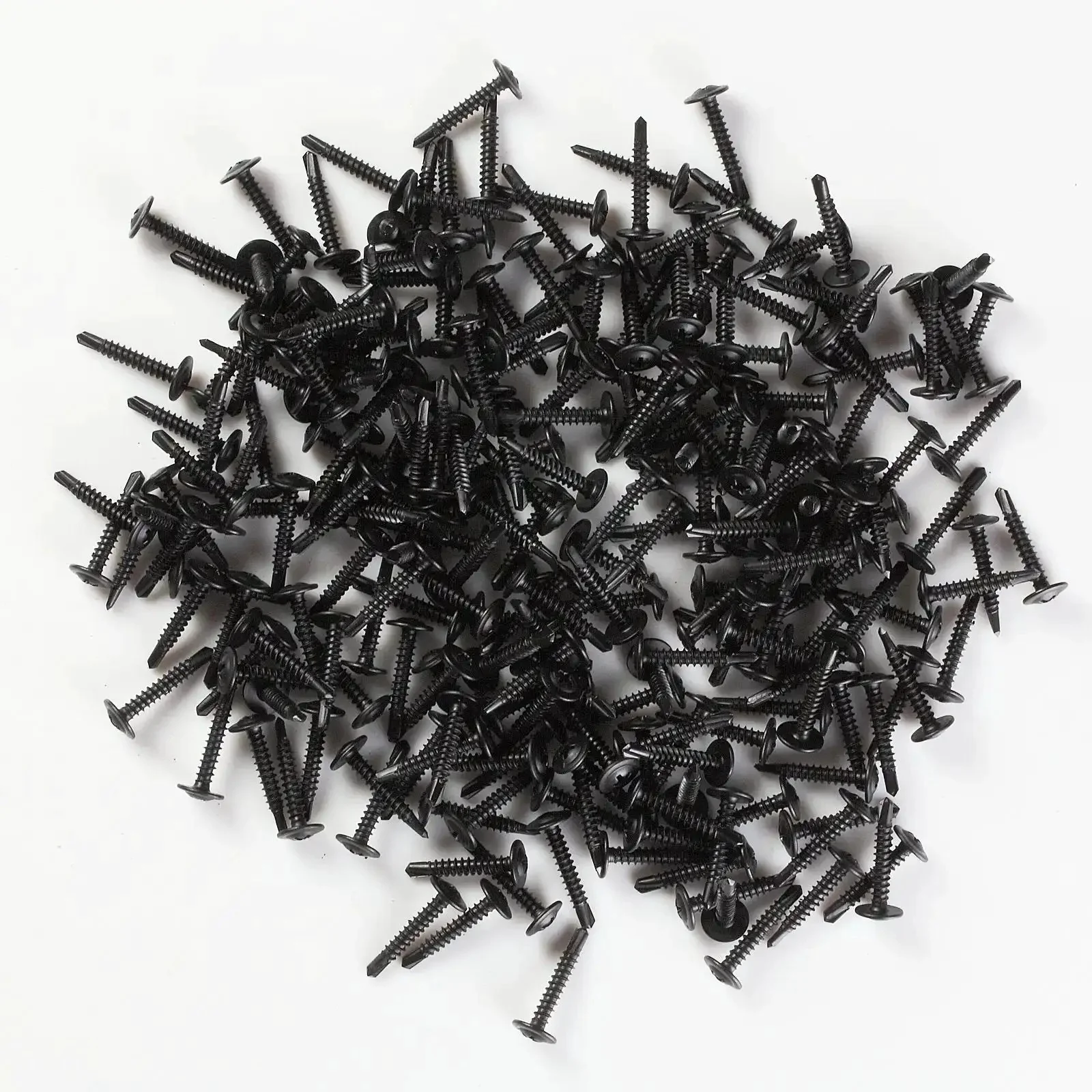 Truss Head Self Tapping Screws For Sheet Metal 18 8 Stainless Steel Size Eight By One Inch Black 500 Count Ideal For DIY Projects Roofing Siding And More - Image 2