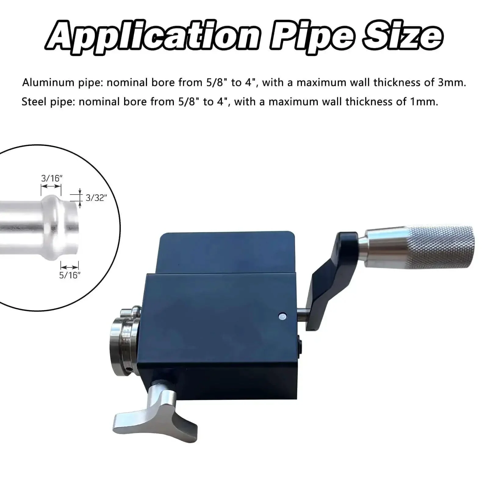 Tube And Pipe Bead Rolling Tool For Five Eighth Inch And Larger Tubing Fits Aluminum Intake And Intercooler Pipes For Auto Mod Projects And DIY Garages Great For High Flow Piping Gearheads And Weekend Builders - Image 5