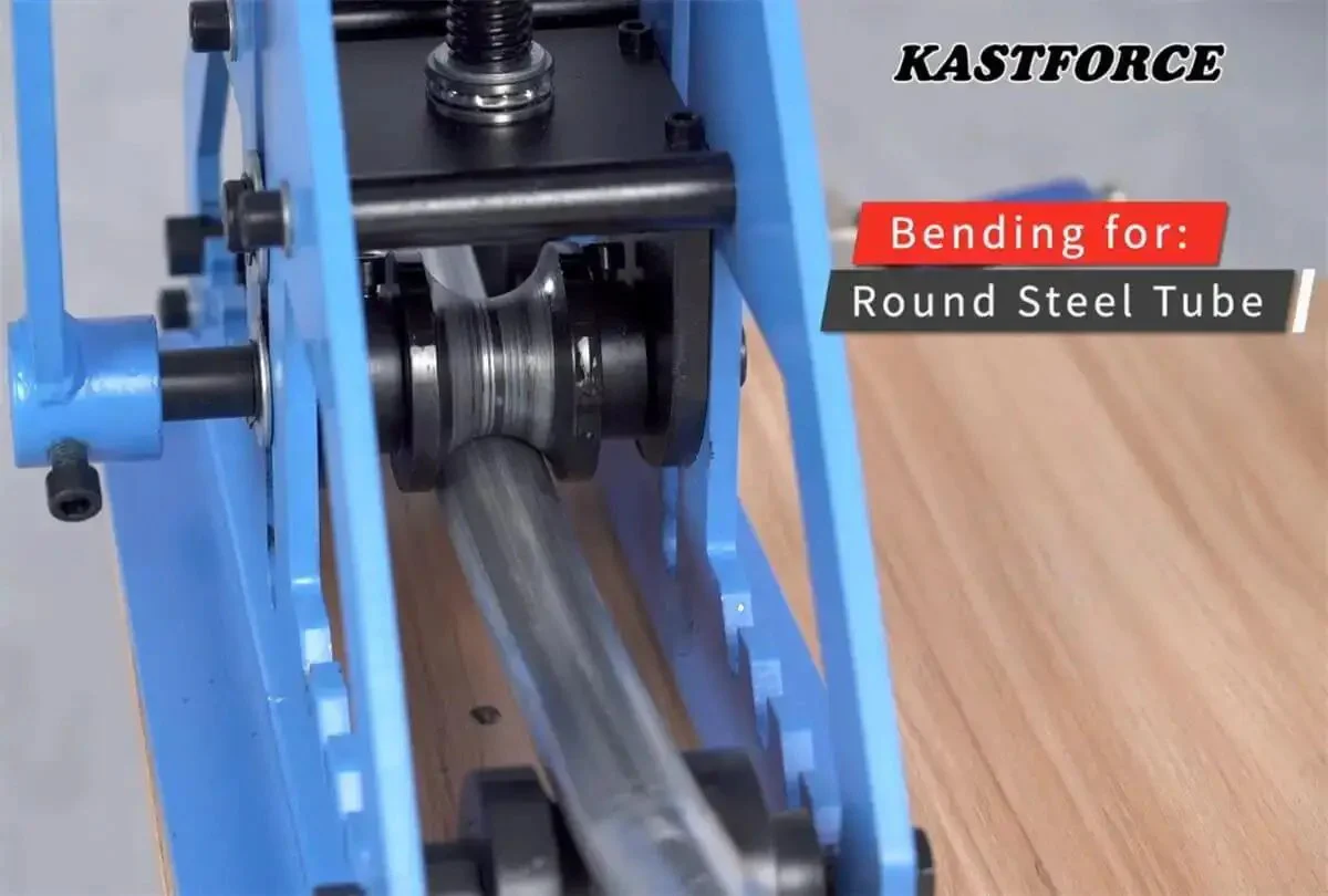Tube Roller Bender Beast With 6 Interchangeable Dies For Round And Square Tubes, Handy Pipe Rolling Machine With 3 Round Dies Up To 1.5 Inch And 3 Square Dies Up To 1.6 Inch, DIY Fabrication Pro - Image 3