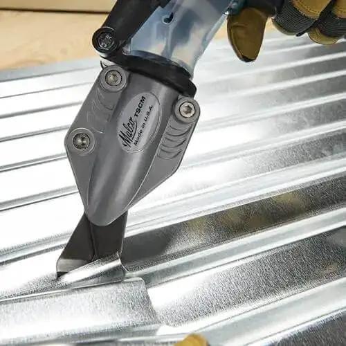 TurboShear Drill Attachment For Corrugated Metal Roofing, 360 Degree Rotating, Drill Powered Shear For Fast Cross Cuts, Lengthwise Trims, And Circular Or Square Outlet Cuts In Box Profile Panels, Lightweight And Heavy Duty - Image 2