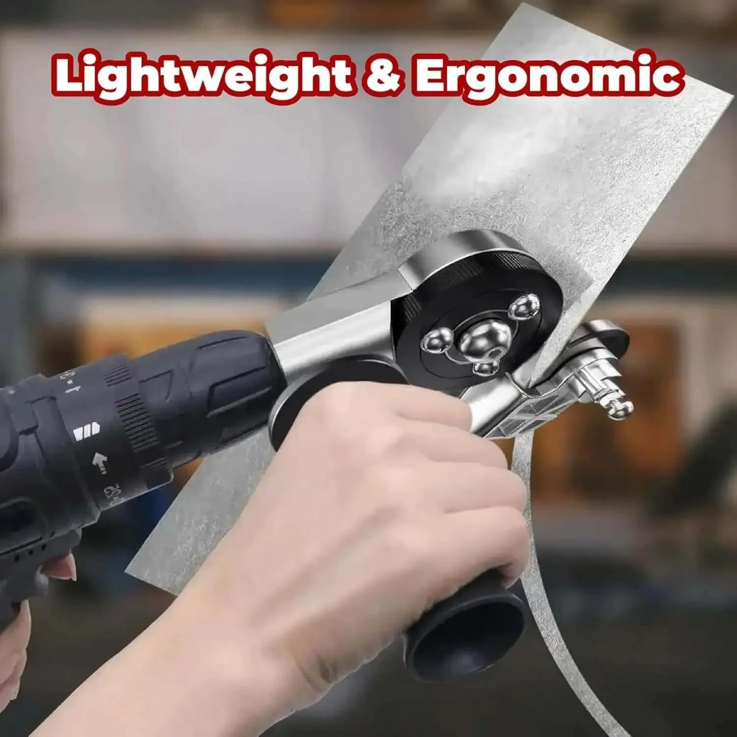 Turn Any Drill Into A Beast Of A Precision Sheet Metal Cutter With A High Efficiency Nibbler Attachment For Cutting Steel Iron Aluminum Copper And More In Seconds - Image 6