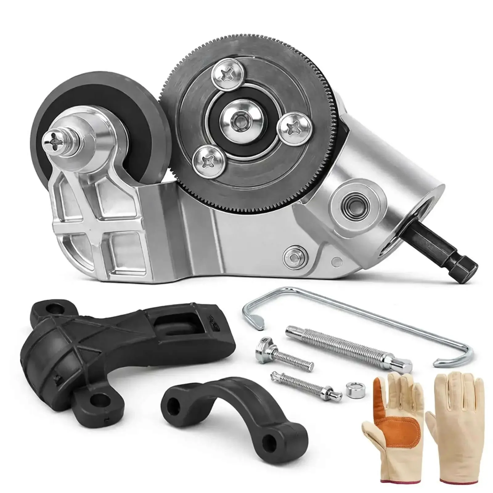 Turn Any Drill Into A Sheet Metal Cutter With This Titanium Drill Nibbler Attachment For Electric Drills Cutting Metal And Vinyl Smoothly With No Sparks Or Jagged Edges