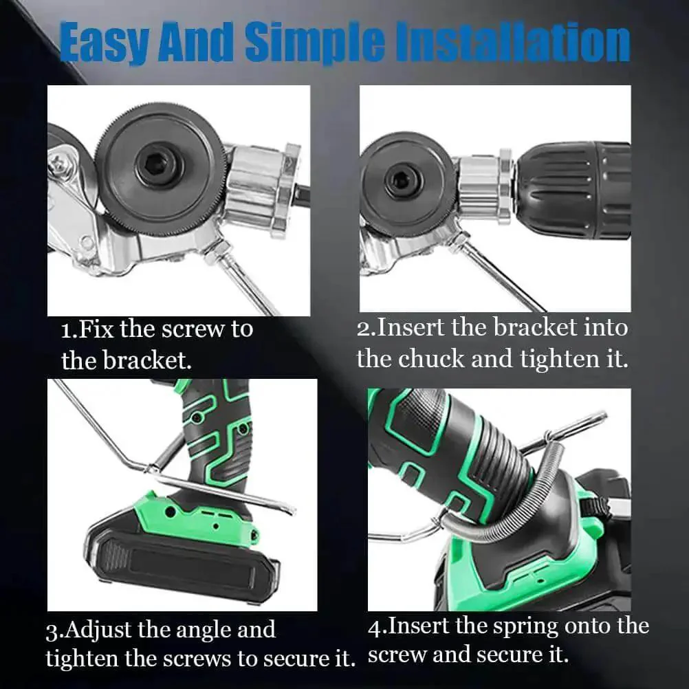 Turns Any Drill Into A Fast Burr Free Cutter With Titanium Coating A Game Changing Sheet Metal Nibbler Attachment With Adapter For Iron Steel Aluminum Copper And White Sheet Metal - Image 4