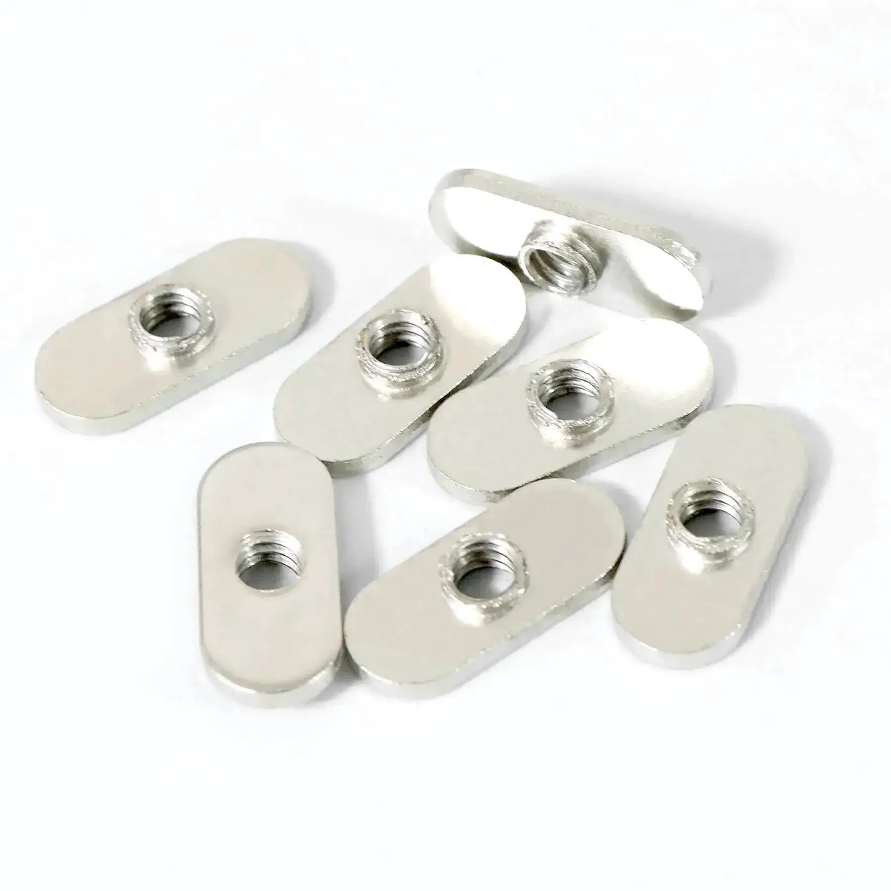 Twenty Pack One Quarter Inch Twenty Centered Hole Sliding T Nuts For 10 Series T Track Extrusions Aluminum Extrusion Profile Rail Fasteners Carbon Steel With Nickel Plating Rust Resistant Durable - Image 5
