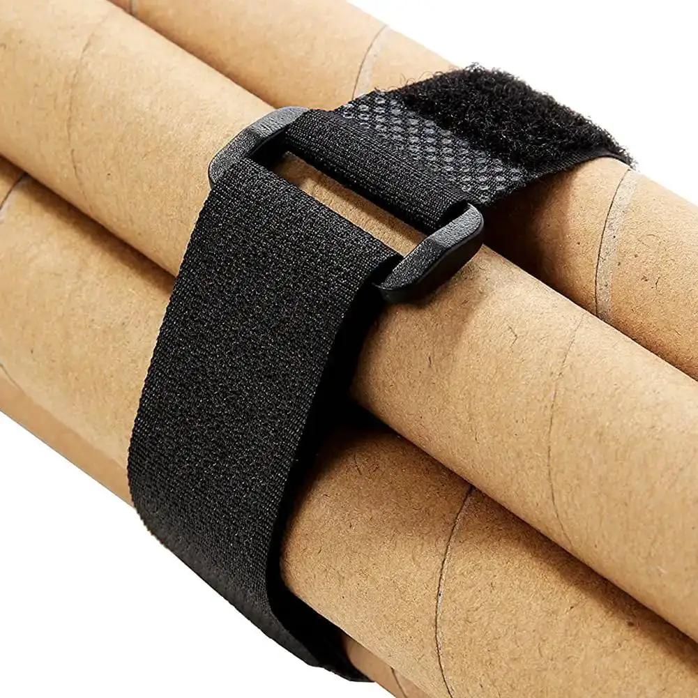 Twenty Pack Reusable Cable Ties And Straps 12x1 Inch Adjustable Hook And Loop Nylon Fasteners For Cable Management, Multi Purpose Wire Organizer Straps For Home Office Garage And Do It All Projects - Image 2