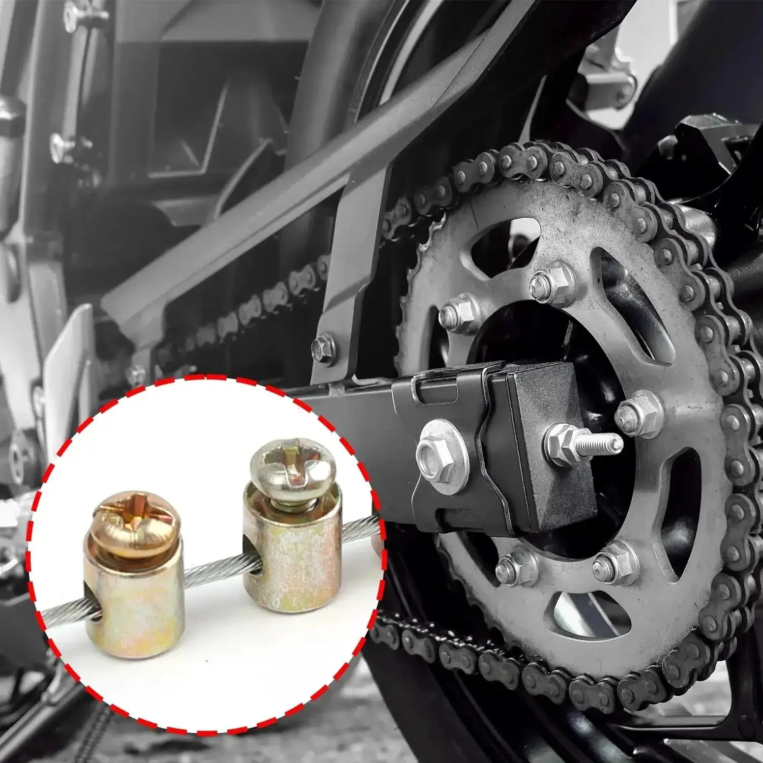 Twenty Pack Universal Throttle Cable Ends With Screws End Caps For Motorcycle Scooter Dirt Bike And Bicycle Fits Up To Three Millimeter Wires Solderless Cable Nipples Clutch And Brake Cable End Stops - Image 3