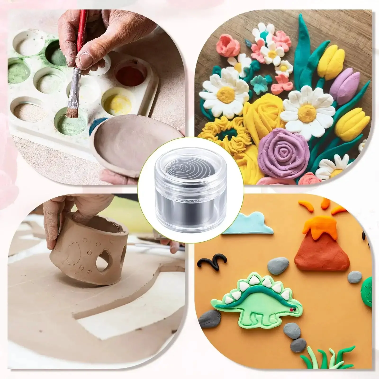 Twenty Piece Circle Clay Cutter Set With Stainless Steel Ring Molds For Ceramic, Polymer Clay, Dough And Wax, Pro Grade DIY Friendly 1 To 32 mm Sizes, Hollow Punch Tool, Ring Mold Cutters, Indentation, And Handy Storage Case - Image 2