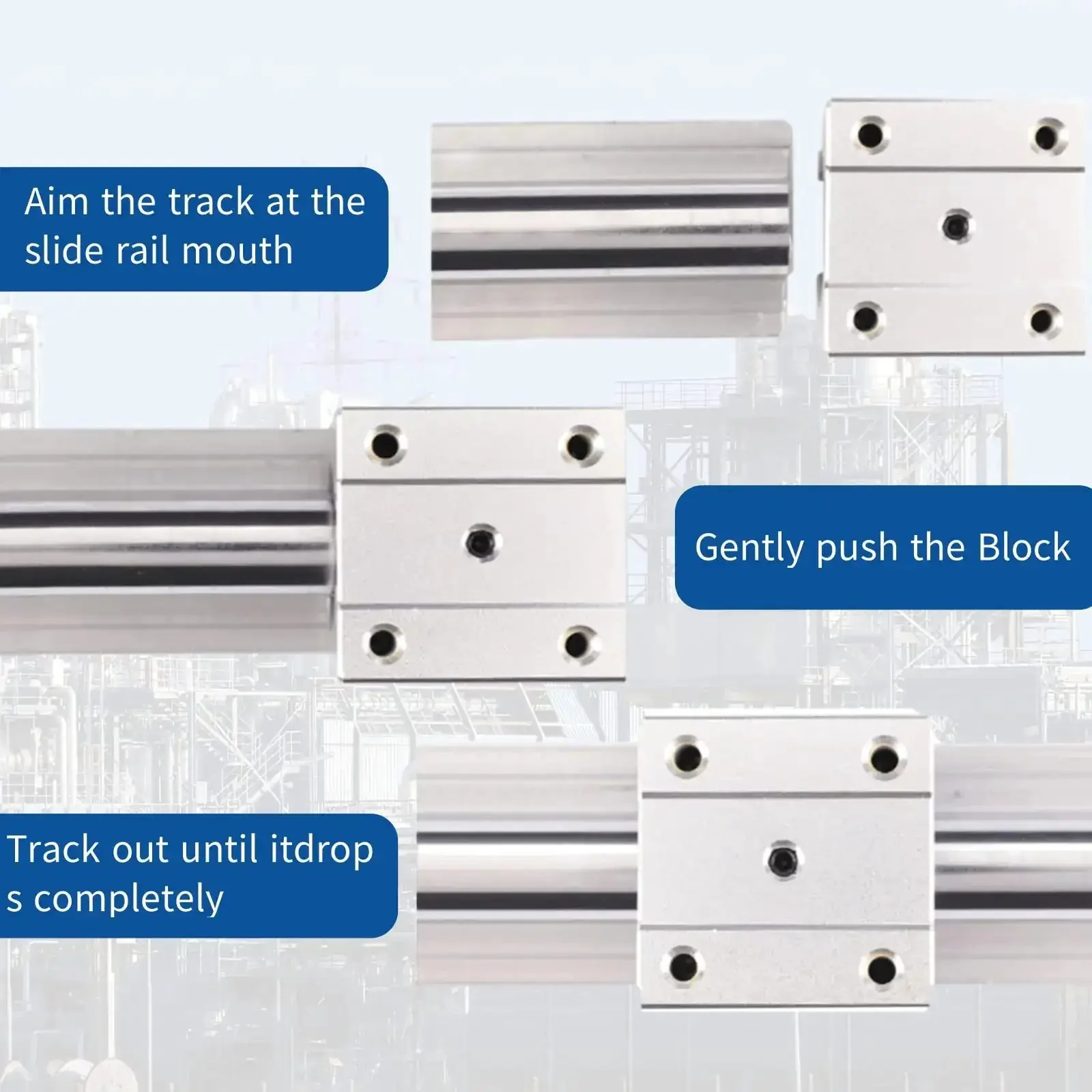 Two 300mm SBR16 Linear Rails With Four SBR16UU Carriage Blocks For DIY CNC Routers And Lathes - Smooth, Precise Linear Guide System For Pros And Next Level Machining - Image 4