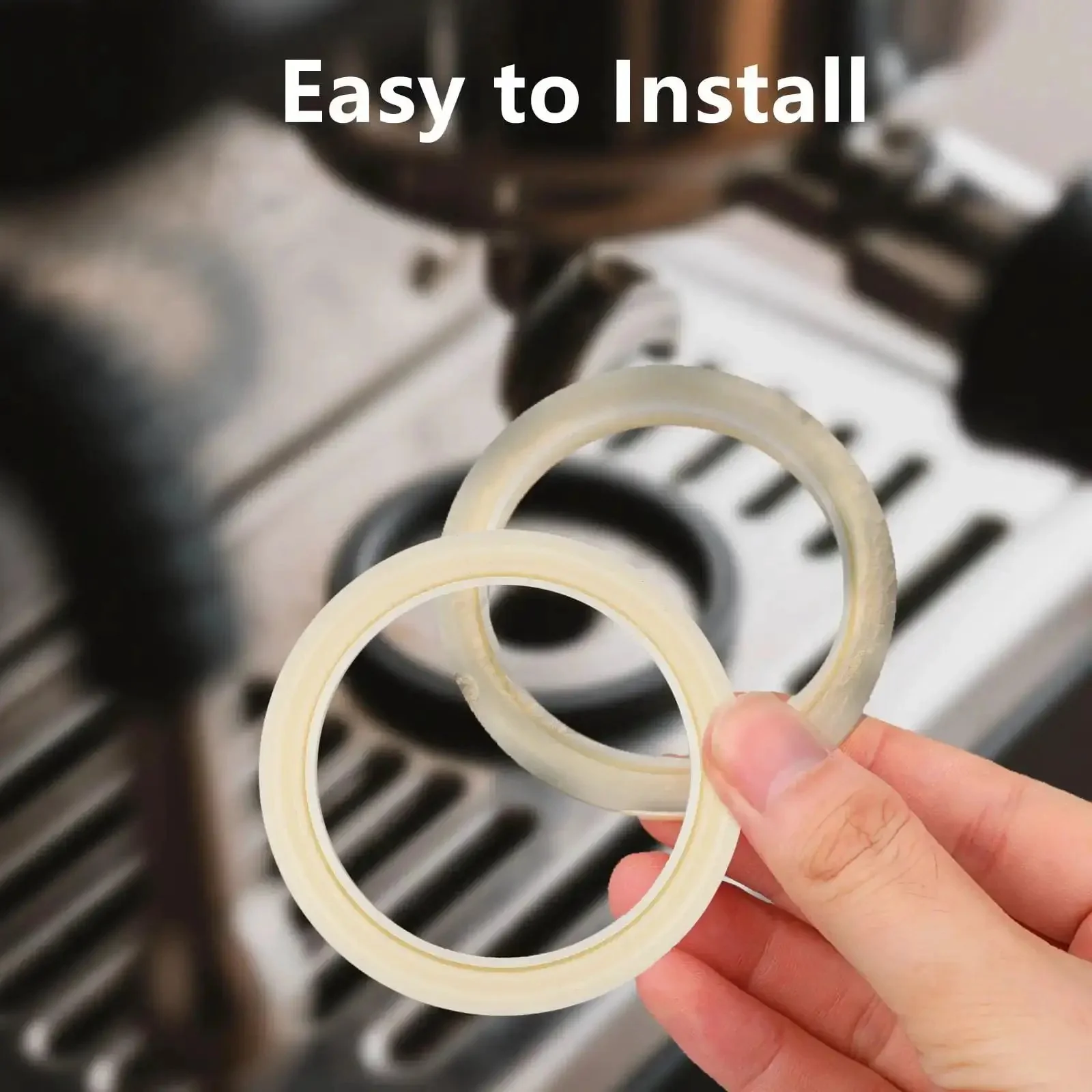 Two 54mm Silicone Steam Rings Replacement Gasket For 54mm Group Head Espresso Machines Easy Install Durable Food Grade Seals BPA Free Reusable No Mess - Image 3