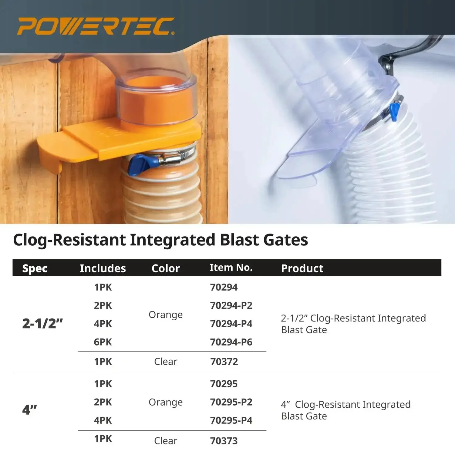 Two And A Half Inch Blast Gate For Dust Collection Heavy Duty Tapered ABS Fitting With Clog Resistant And Gapless Slidable Gate Seamless Airflow For Dust Collector Hoses Shop Vac Setup And Hose Clamp Compatible - Image 2