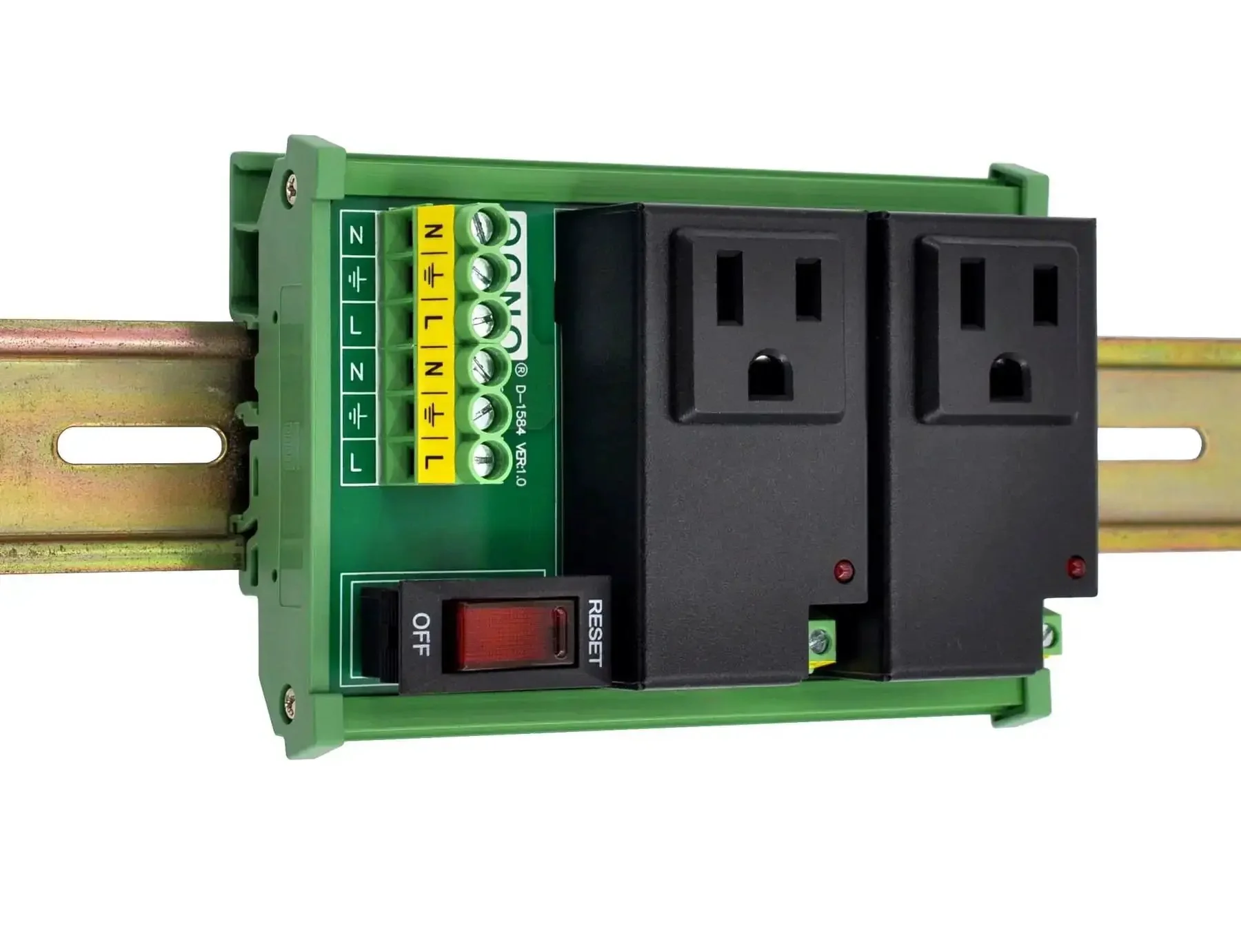 Two Channel IoT Relay Outlet Module For Smart Home Projects With Built In 10 Amp Relays, AC 120V Control, DIN Rail Or Screw Mount, Plug And Play With Arduino Raspberry Pi ESP32 For Easy On Off Automation - Image 4