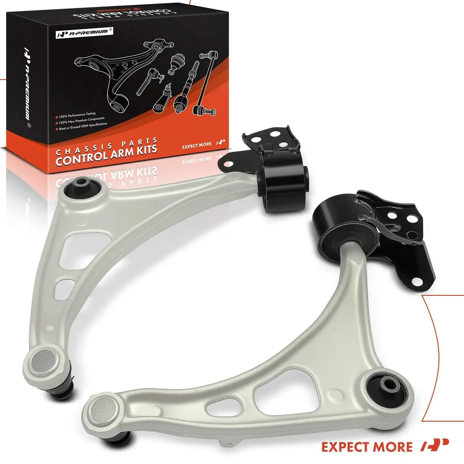 Two Front Lower Control Arm Set With Ball Joints And Bushings For Honda Pilot 2016-2022, Ridgeline 2017-2019, Passport 2019, And Acura MDX 2014-2020 Front Suspension Replacement - Image 2