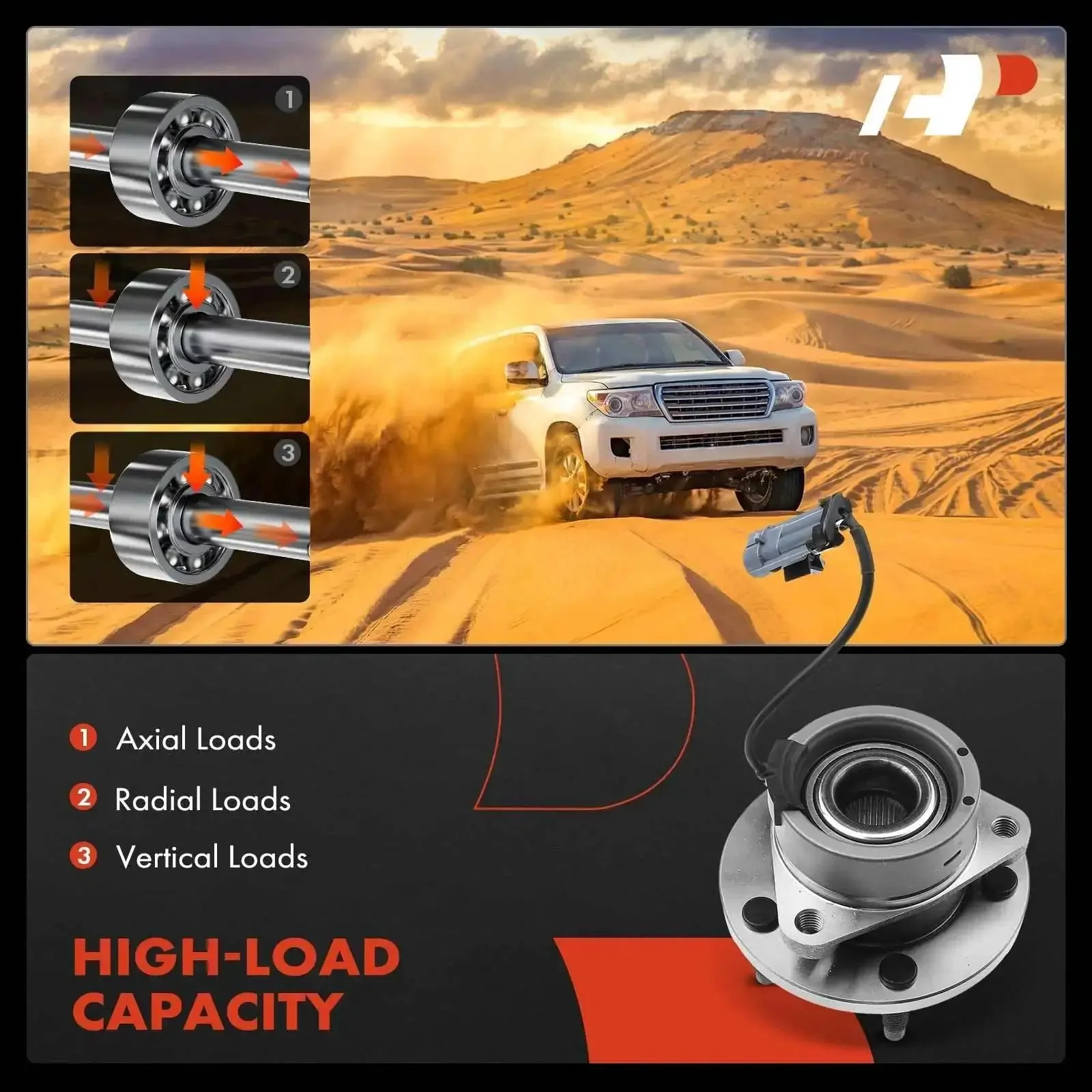 Two Front Wheel Bearing And Hub Assembly With ABS And Five Lug For Chevy HHR 2006 2011 Cobalt 2005 2010 G5 2007 2009 Pursuit 2005 2006 Ion 2003 2007 Direct Fit For Easy Install - Image 6