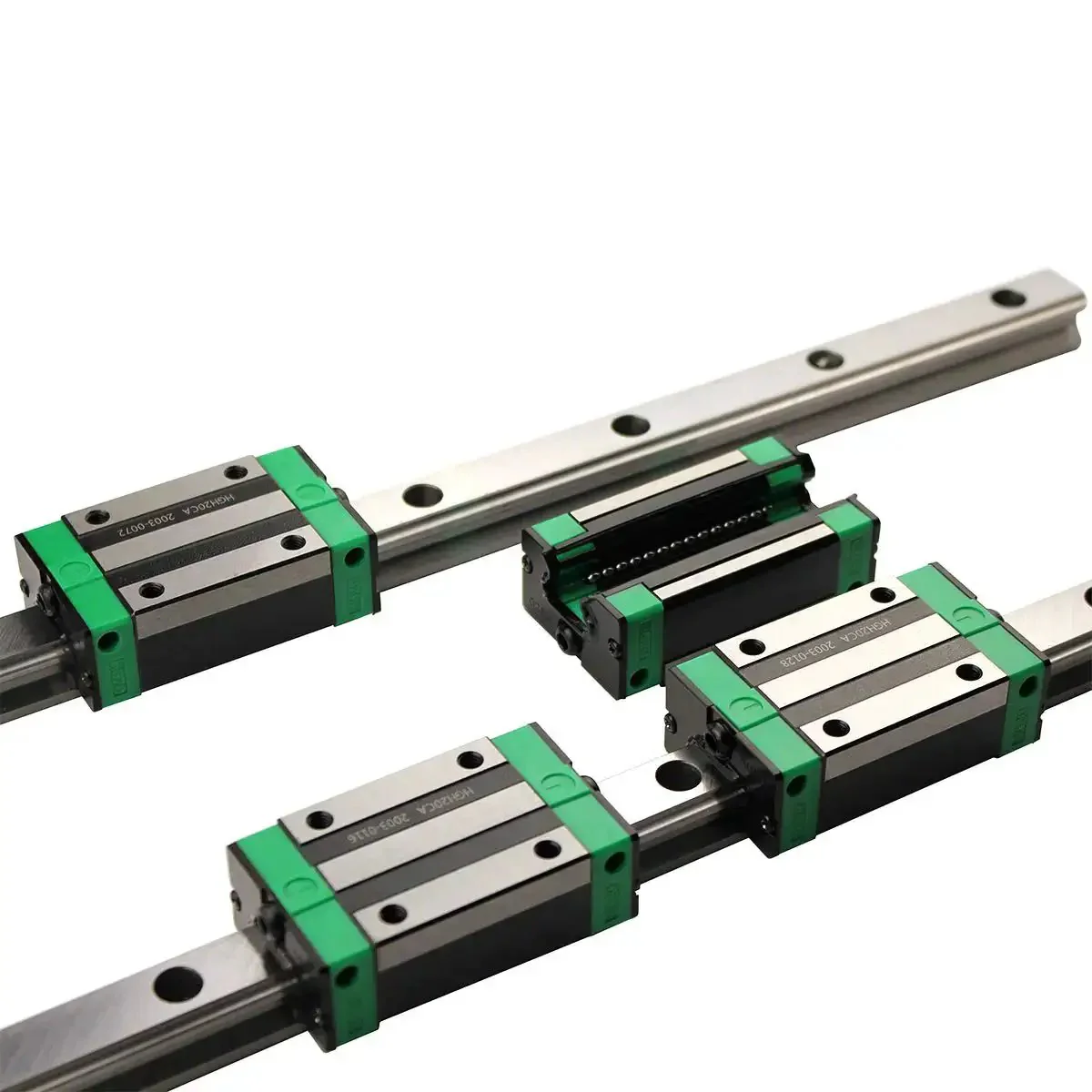 Two HGR20 Linear Guide Rails Kit From 100mm To 1500mm With Four HGH20CA And HGW20CC Bearing Blocks For CNC Router Engraving And DIY Machining Durable Precision Rails For Smooth Glide And Long Lasting Performance - Image 4