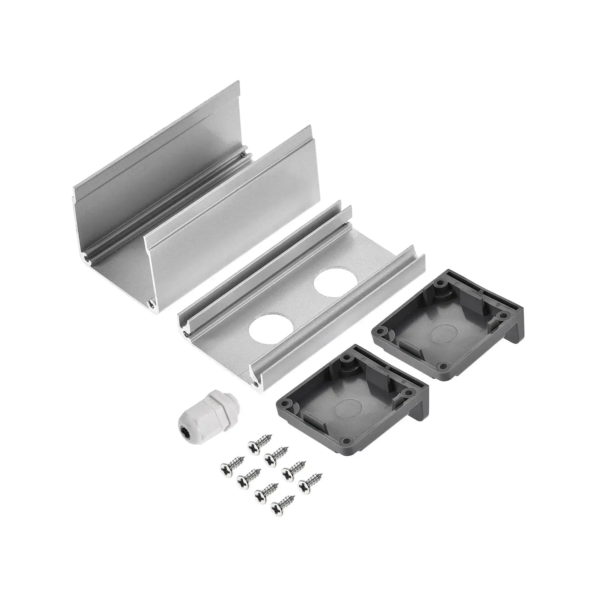 Two Hole 16mm Aluminum Switch Button Station Box With PG7 Cable Gland And Mounting Base, Durable Enclosure For Control Panels, Easy Wiring, 83x31x42mm Inner Size, Ideal For DIY Electronics - Image 5