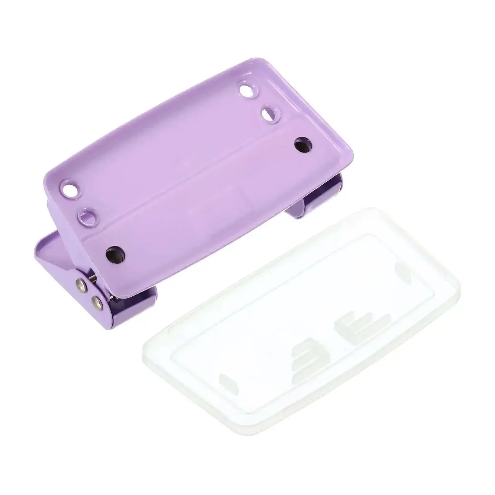Two Hole One Quarter Inch Paper Punch For Office And Home Metal Hole Puncher With Eight Sheet Capacity Durable Purple Puncher For Clean Smooth Holes Desk Must Have Accessory - Image 3