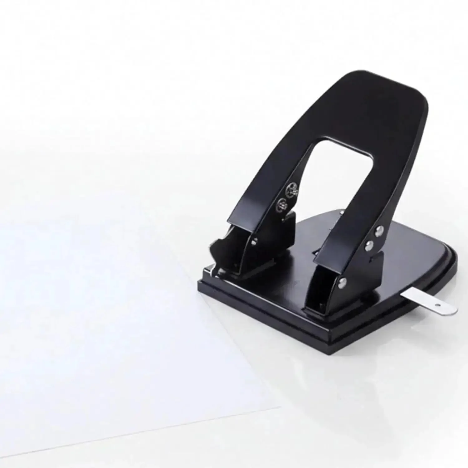 Two Hole Punch With 30 Sheet Capacity, Workhorse Metal Paper Punch For Home Office And Professional Use, Adjustable Guide For Precise Alignment, Built To Last For Binders, Filing Systems, And Desk Organization