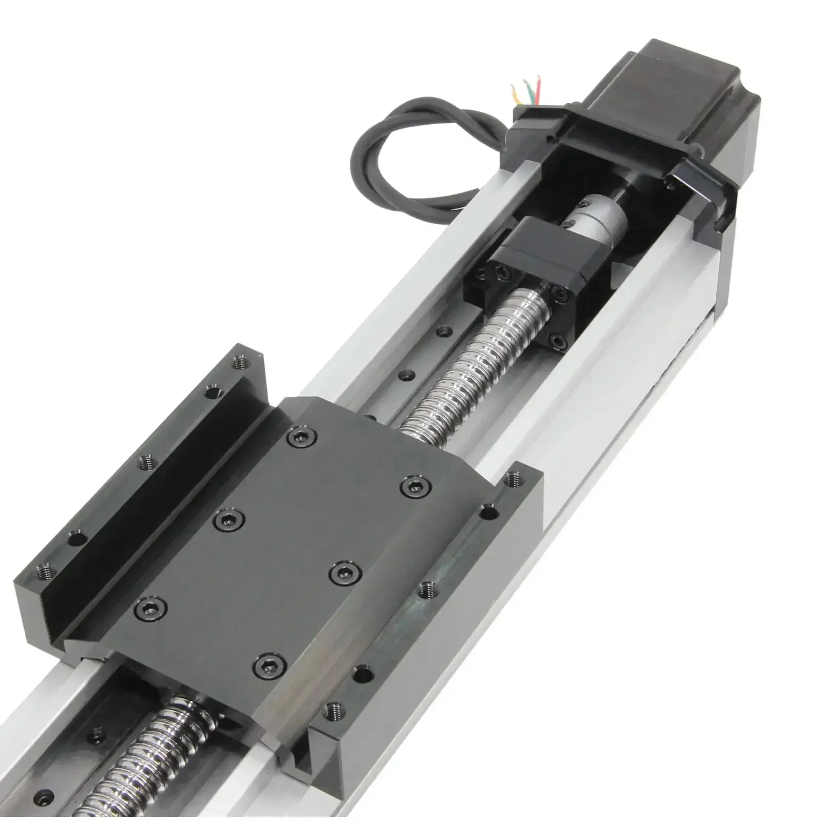 Two Hundred Millimeter Travel Fully Enclosed Dual Linear Stage Actuator With SFU1605 Ballscrew And Square Rails NEMA23 Stepper Motor For CNC Router X Y Z Axis High Precision 0 To 100 mm Per Second Speed 40 Kg Horizontal Load 20 Kg Vertical Load - Image 4