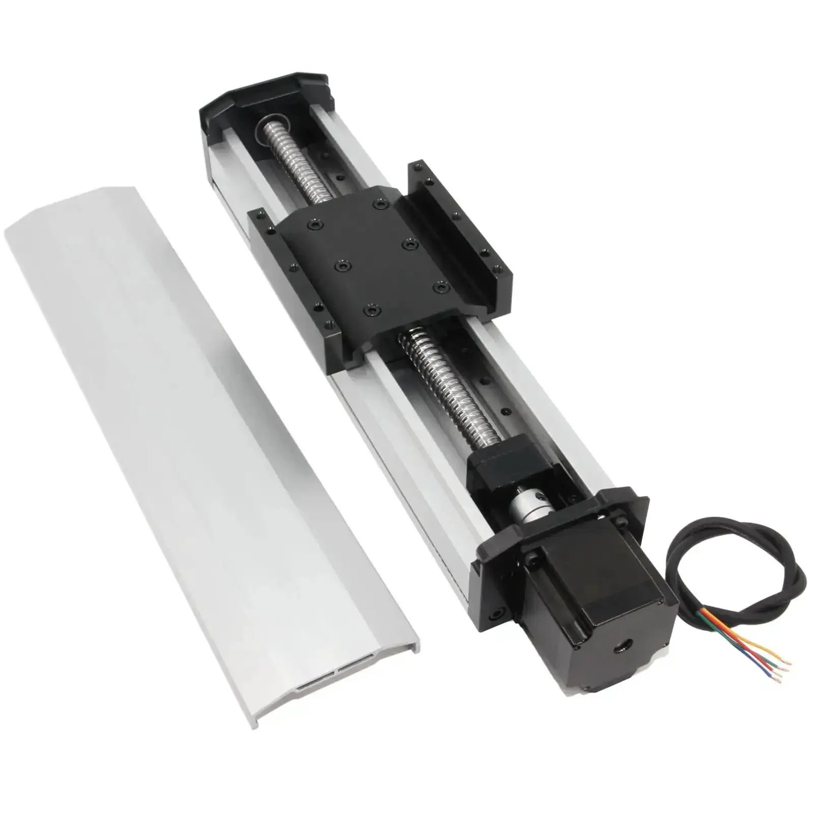 Two Hundred Millimeter Travel Fully Enclosed Dual Linear Stage Actuator With SFU1605 Ballscrew And Square Rails NEMA23 Stepper Motor For CNC Router X Y Z Axis High Precision 0 To 100 mm Per Second Speed 40 Kg Horizontal Load 20 Kg Vertical Load - Image 5