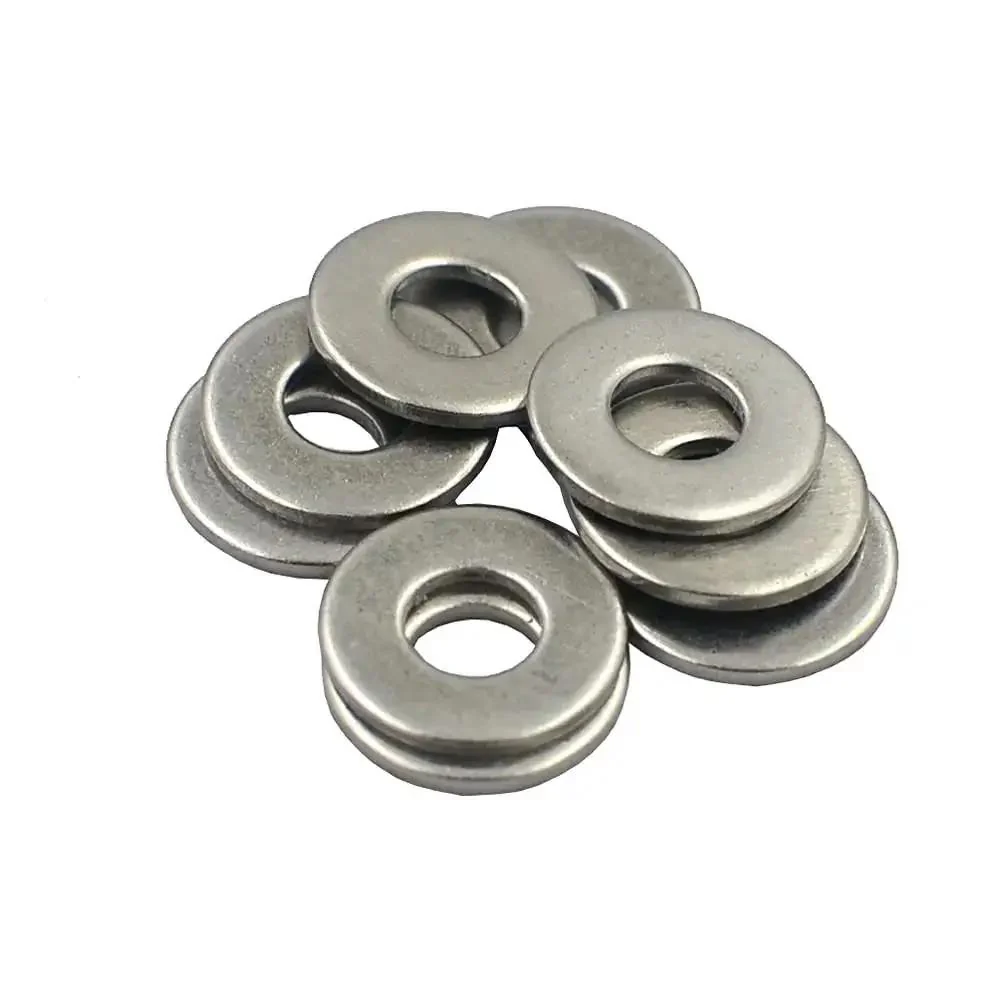 Two Hundred Pcs SAE Flat Washers In 304 Stainless Steel For Fasteners Outer Diameter Seven Sixteenth Inch Inner Diameter 0.193 Inches Thick 0.044 Inches Heavy Duty Beefy Pro Grade Rust Resistant Assortment Kit - Image 4