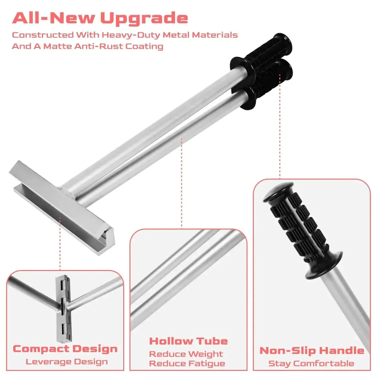 Two-In-One Hand Seamer For Standing Seam Roofing And Siding, Heavy-Duty Vertical Seams Drip Edge Hem Bender, Mechanical Lock Tool For Aluminum And Steel Panels, Outdoor Work, Silver - Image 5