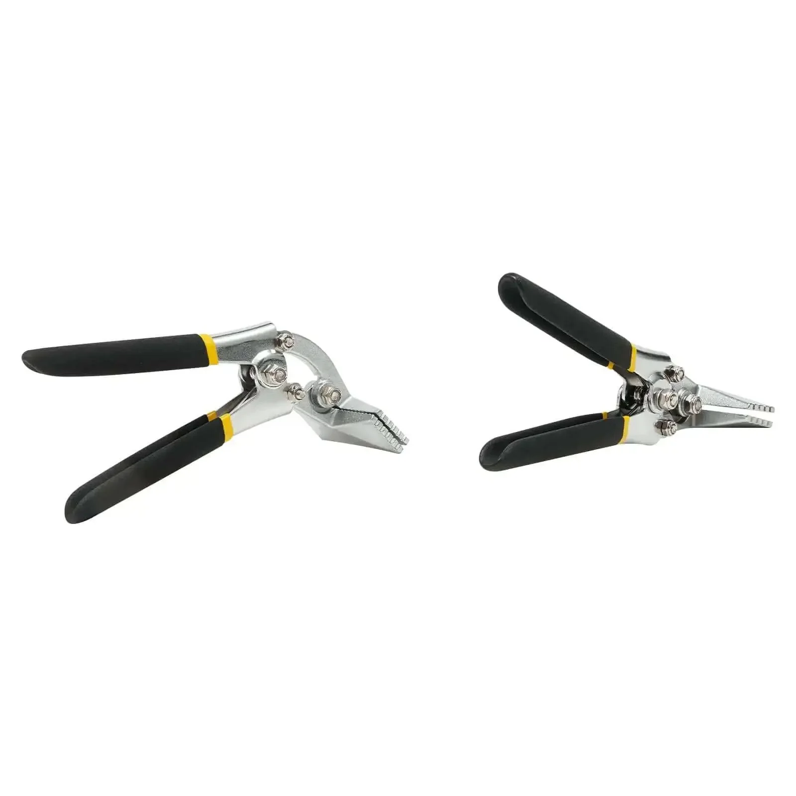 Two In One Metal Bending Pliers Set With Straight And Curved Jaw For Stainless Steel 6.35mm Quarter Inch Sheet Metal Bender Hand Seamer Former Tool Professional Grade For DIY And Pro Metalwork - Image 2