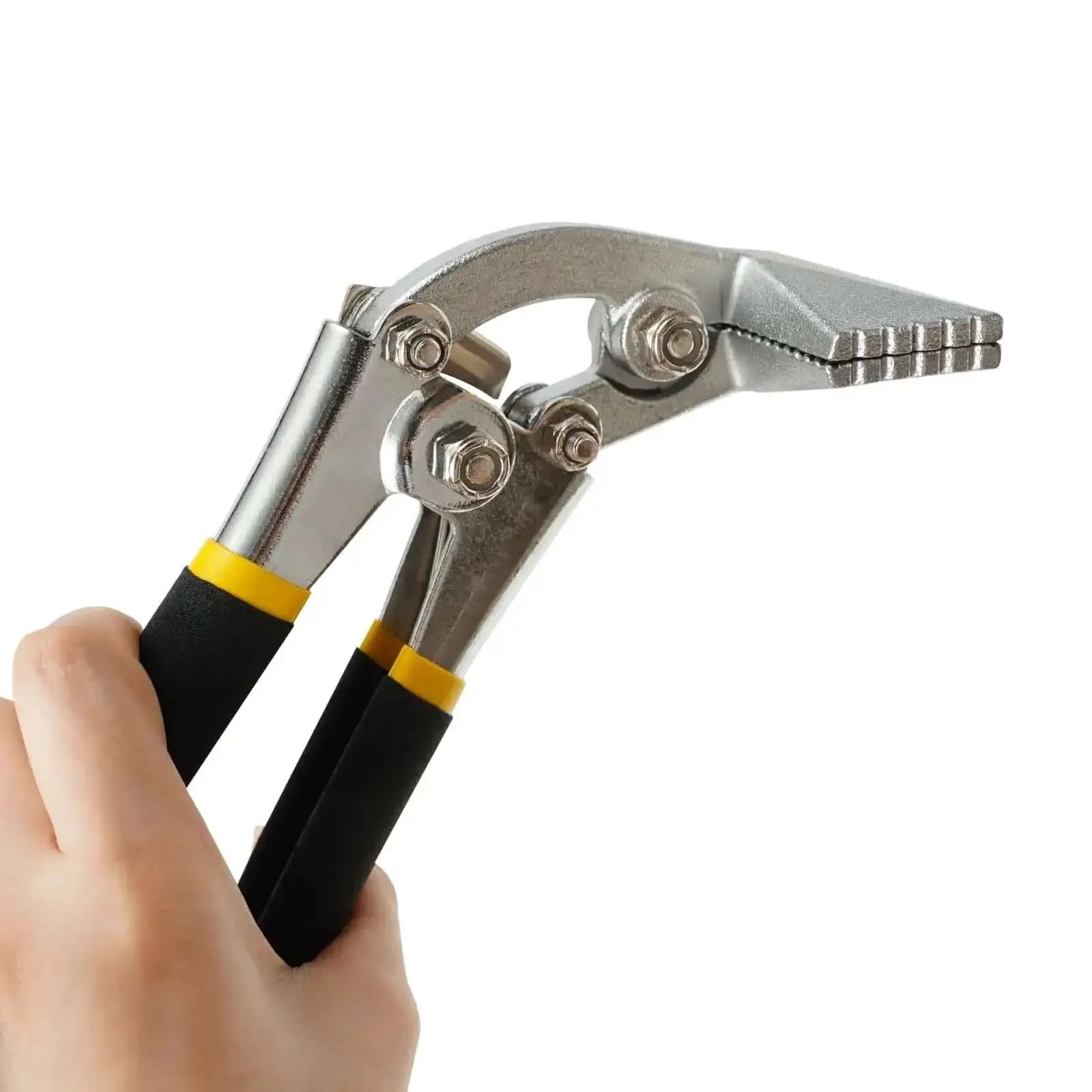 Two In One Metal Bending Pliers Set With Straight And Curved Jaw For Stainless Steel 6.35mm Quarter Inch Sheet Metal Bender Hand Seamer Former Tool Professional Grade For DIY And Pro Metalwork - Image 4