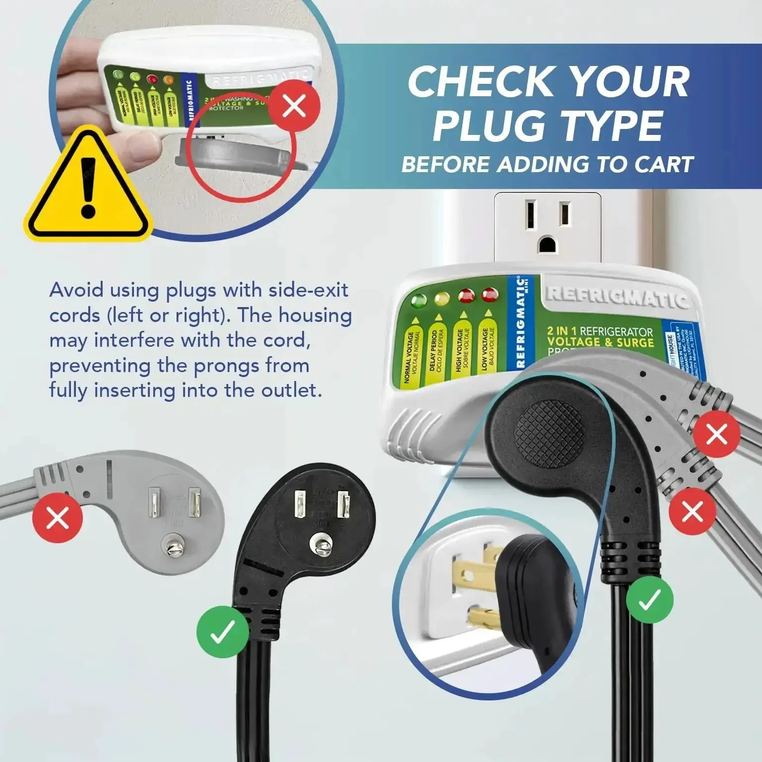 Two In One Voltage And Surge Protector Pack For Fridge And Washer To Stop High And Low Voltage Brownouts And Spikes Keeping Your Appliances Safe And Running Smoothly - Image 7