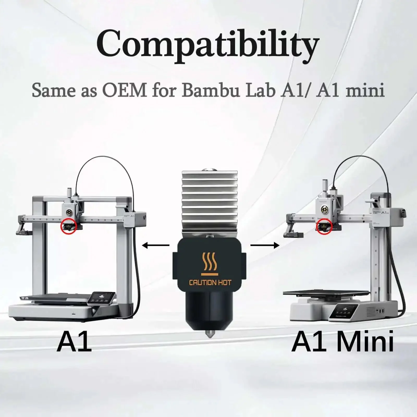 Two Pack 0.4mm Hotend Kit For A1 And A1 Mini 3D Printer, Stainless Steel Integrated Design For Dope, Pro Grade, Reliable, Fast Printing, High Precision Nozzle Set With Four Silicone Socks, Compatible With A1 Printer Accessories - Image 4