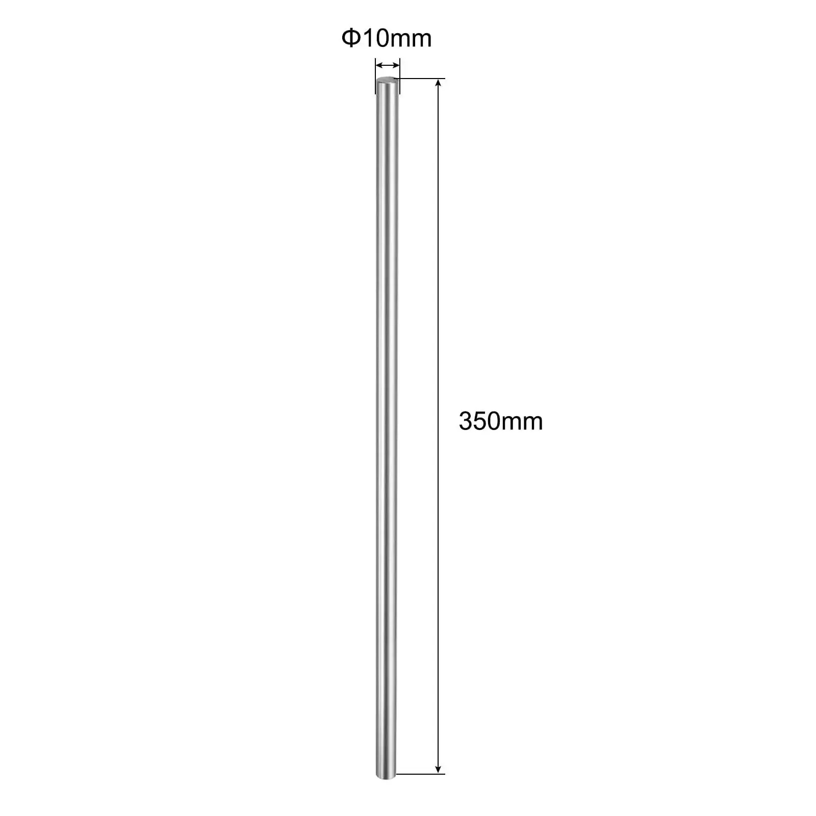 Two Pack 10mm X 350mm Linear Motion Rod Shaft Guide, Hardened Chrome Plated Steel Rail For 3D Printers And CNC Machines, High Precision Smooth Glide, 58-64 HRC Hardness, Corrosion Resistant - Image 7