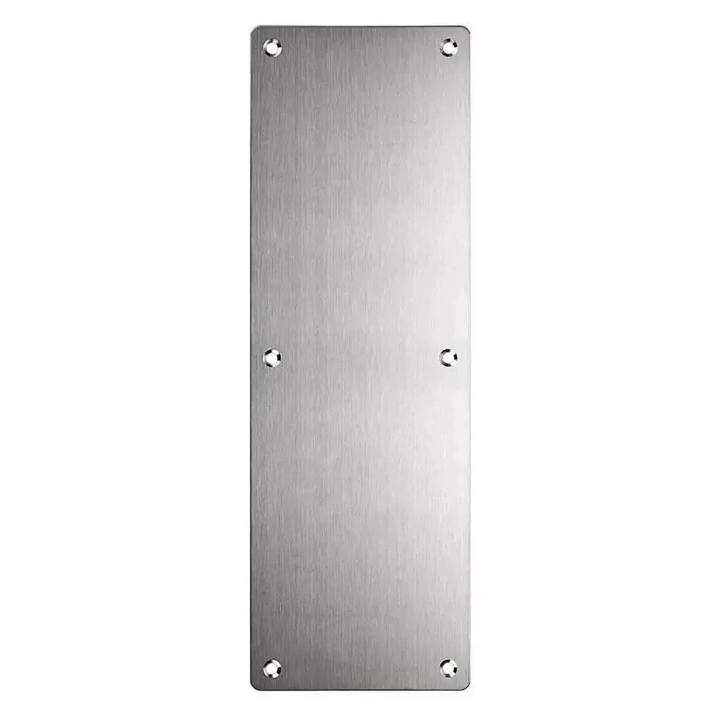 Two Pack 12 Inch Stainless Steel Door Handle Pull And Push Plate Built To Last Heavy Duty Gate Handle Bar For Home Office Warehouse Public Doors Fits Wooden Or Composite Doors With Screws Brushed Finish - Image 4