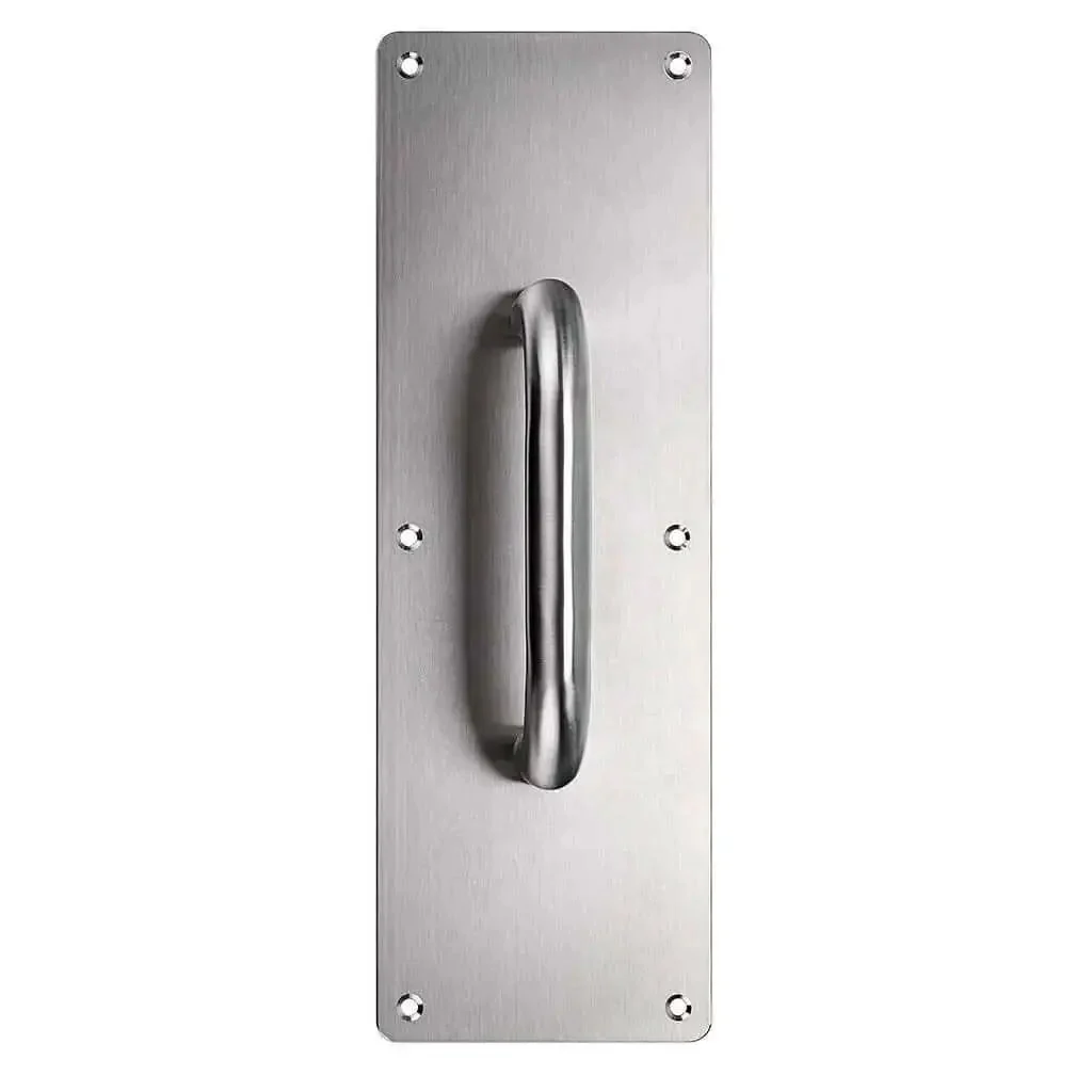 Two Pack 12 Inch Stainless Steel Door Handle Pull And Push Plate Built To Last Heavy Duty Gate Handle Bar For Home Office Warehouse Public Doors Fits Wooden Or Composite Doors With Screws Brushed Finish - Image 5