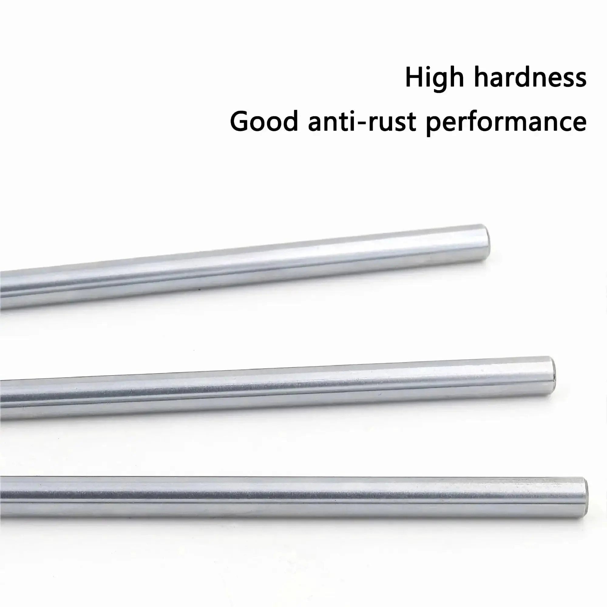 Two Pack 12mm x 300mm Linear Guide Rails Set Chrome Plated Steel Shafts for 3D Printers and DIY CNC Machines Dope Precision Linear Motion Rods With 0.05mm Tolerance and Chamfered Ends - Image 4