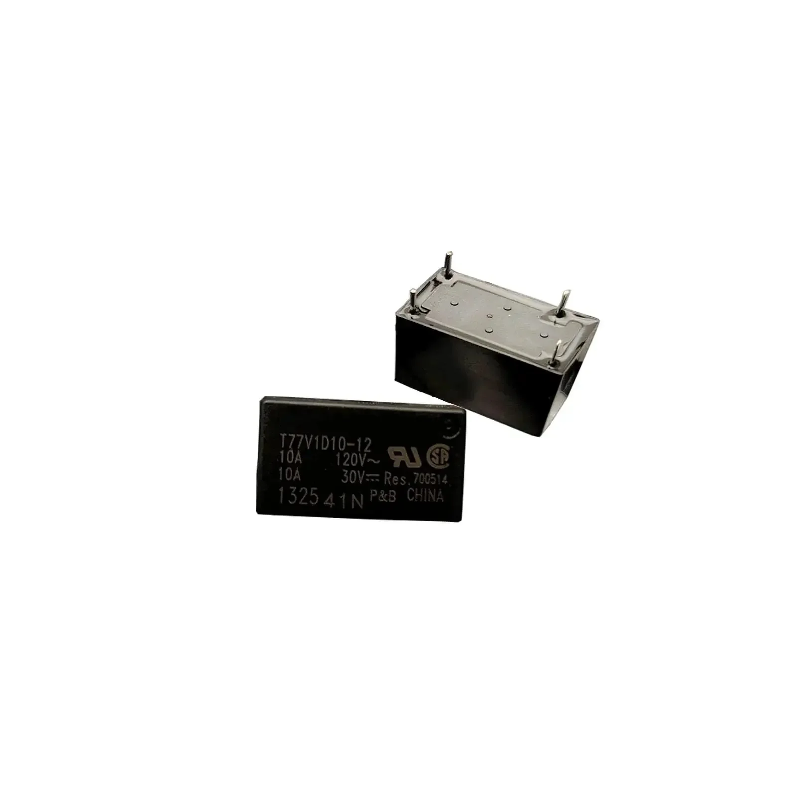 Two Pack 12V 10A SPST Relay With Four Pins, General Purpose Coil Model T77V1D10-12, DIY Friendly Plug And Play For Automotive, Home Electronics, And Small Electrical Projects, Reliable Switching And Durable Performance - Image 5