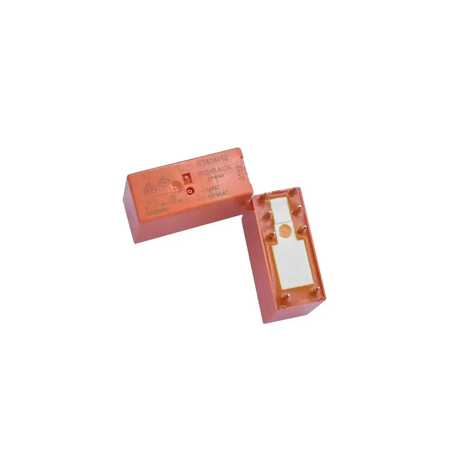 Two Pack 12V DC DPDT Relay 8 Pins 8A General Purpose PCB Mount Through Hole Coil Relay for Prototypes and Projects Reliable Power Switching for DIY Electronics - Image 4