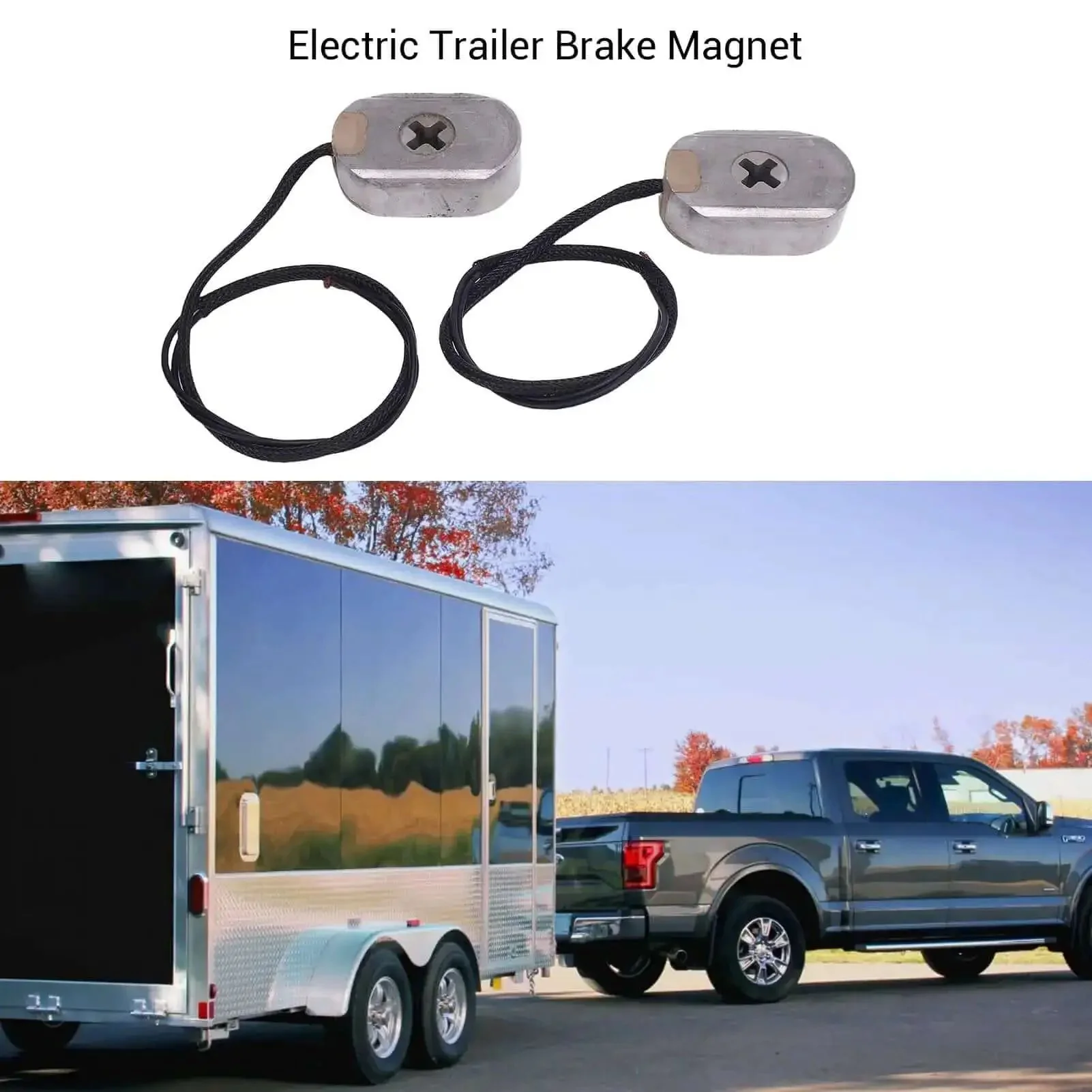 Two Pack 12V Electric Trailer Brake Magnets Replacement for RV, Beefed Up Braking Efficiency and Long Lasting Performance, Durable Metal Construction, Fits 12 Inch (30.5cm) Trailer Brakes, Great for Safer Tows - Image 4