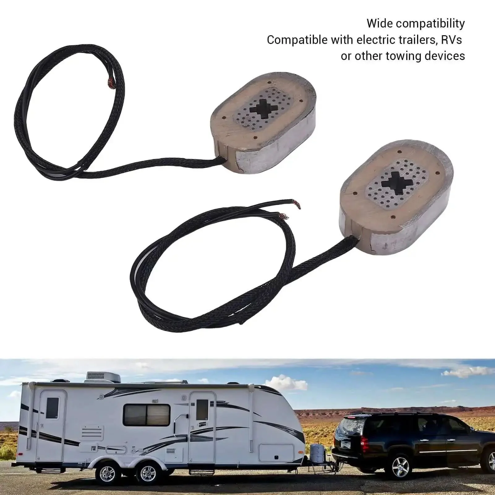 Two Pack 12V Electric Trailer Brake Magnets Replacement for RV, Beefed Up Braking Efficiency and Long Lasting Performance, Durable Metal Construction, Fits 12 Inch (30.5cm) Trailer Brakes, Great for Safer Tows - Image 5