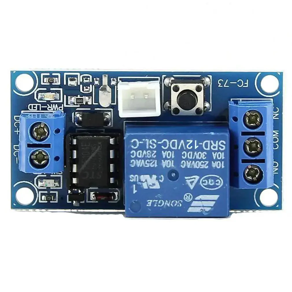 Two Pack 12V Single Bistable Self-Locking Relay Module Push To Start And Stop With Low Level Trigger, Easy Hookup For DIY Electronics, Home Projects, Robotics And Quick Electrical Projects - Image 5