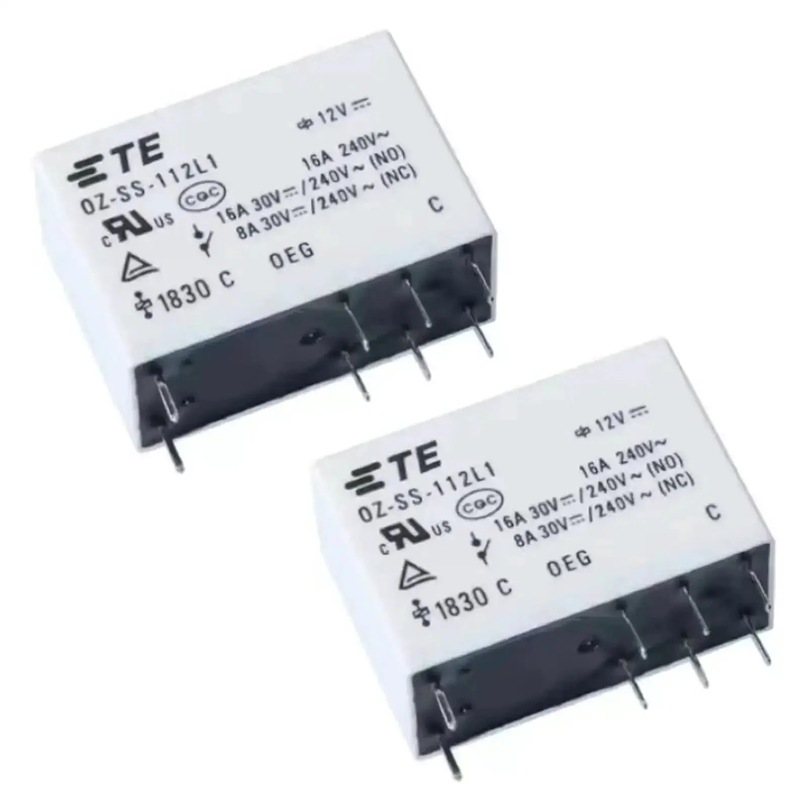 Two Pack 12VDC General-Purpose Relay, 16A, 8-Pin, Multi-Function Switching Module, Your Auto Electronics Workhorse for Industrial Control, Home Automation, Security Systems, and DIY Projects