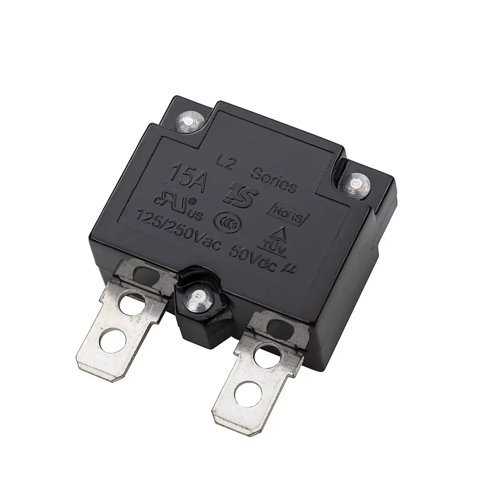 Two Pack 15A Auto Reset Circuit Breakers For Kids Ride On Toys Cars 125 250V AC And 50V DC Thermal Switch Overload Protector Replacement Parts And Accessories