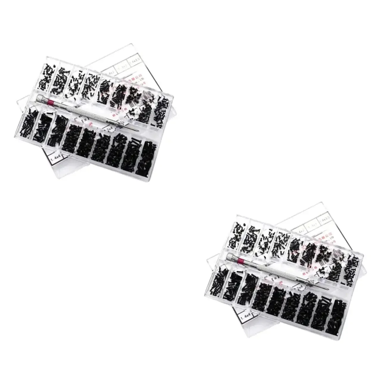 Two Pack 18 18 Specification Screw Set Miniature Flat Head Screws For Laptop Repair DIY Projects Lightweight Durable Carbon Steel Portable Handy To Carry And Use