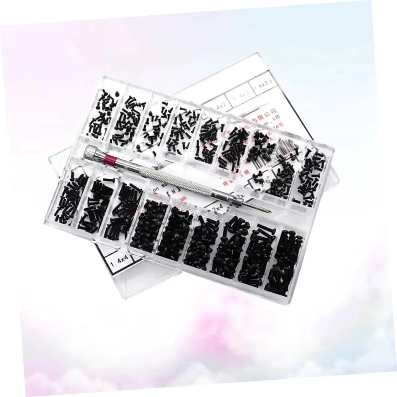 Two Pack 18 18 Specification Screw Set Miniature Flat Head Screws For Laptop Repair DIY Projects Lightweight Durable Carbon Steel Portable Handy To Carry And Use - Image 6