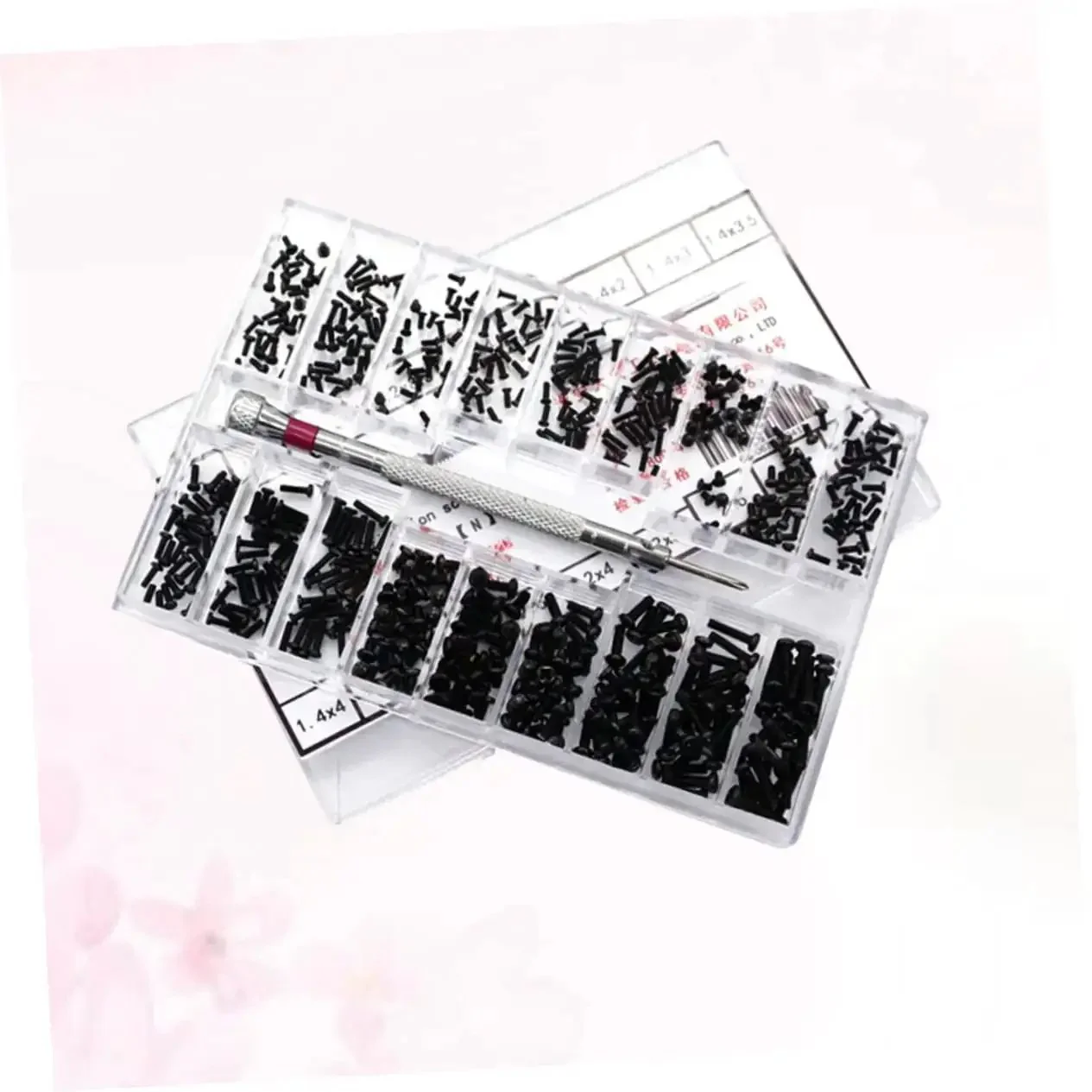 Two Pack 18 18 Specification Screw Set Miniature Flat Head Screws For Laptop Repair DIY Projects Lightweight Durable Carbon Steel Portable Handy To Carry And Use - Image 7