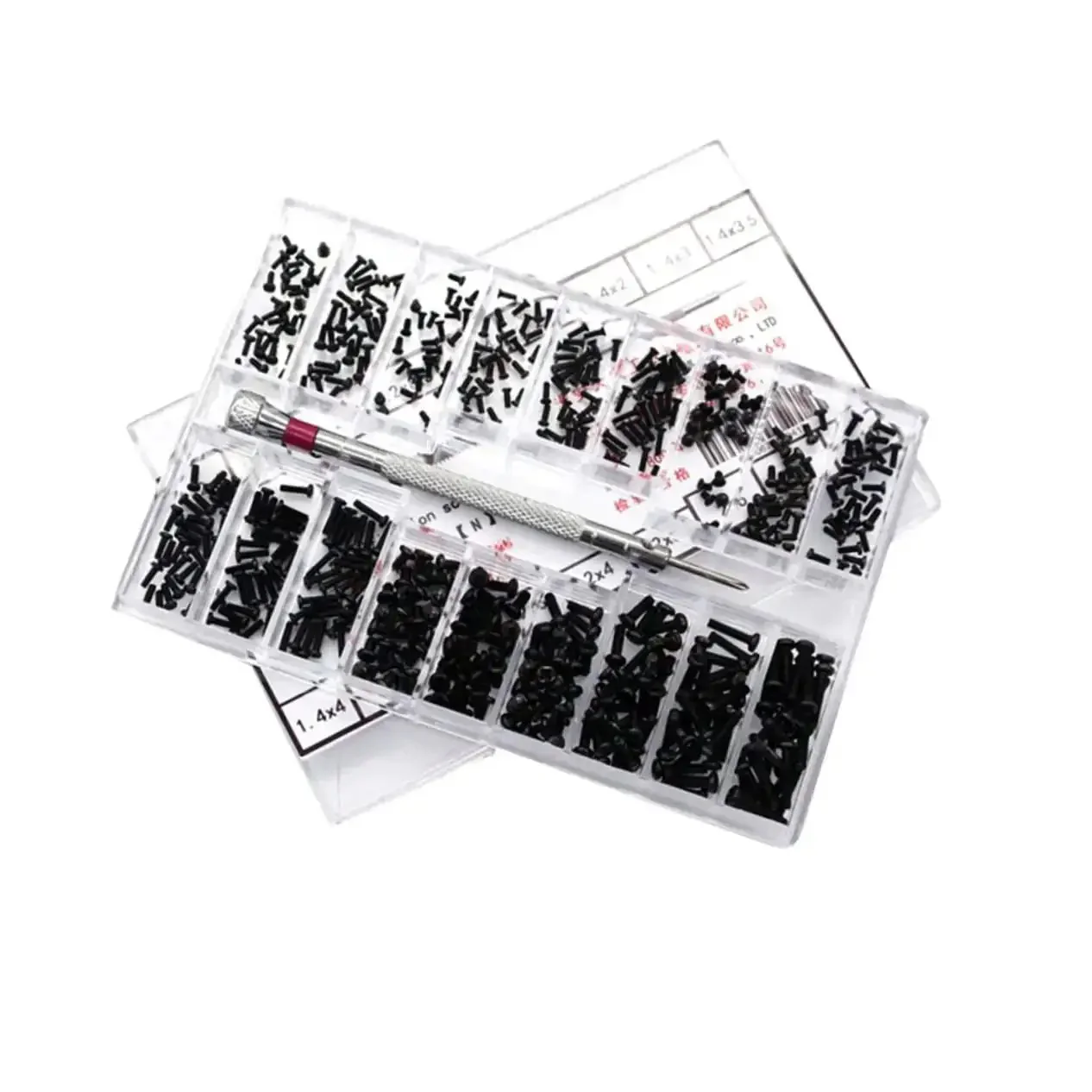 Two Pack 18 18 Specification Screw Set Miniature Flat Head Screws For Laptop Repair DIY Projects Lightweight Durable Carbon Steel Portable Handy To Carry And Use - Image 8