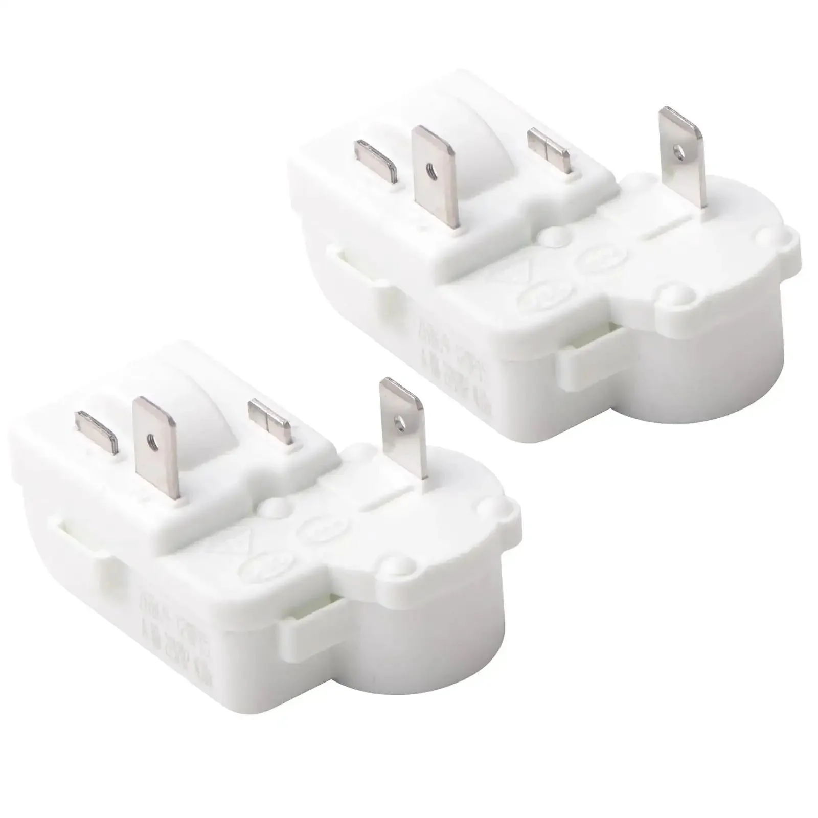 Two Pack 2 Pin PTC Starter Relay Replacement For Fridge Compressor Overload Protector Universal Fit For Danby Haier Midea Mini Fridge Models Including ZHB69-120P15 ZHB60-120P4.7 ZHB60-120P15 ZHB45-105P15 And More